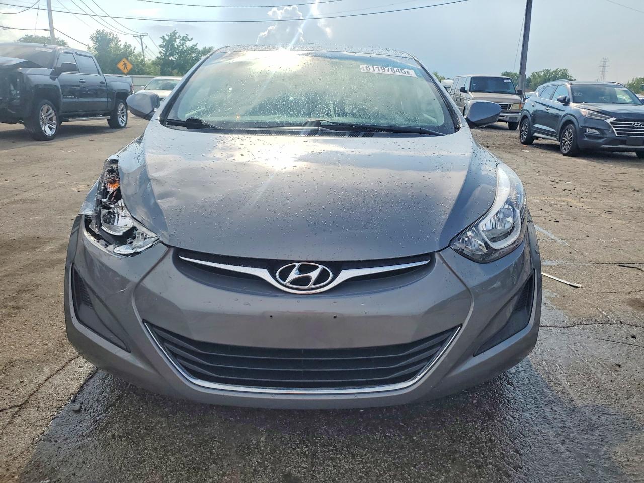2014 Hyundai Elantra Se Gray vin: 5NPDH4AEXEH511284