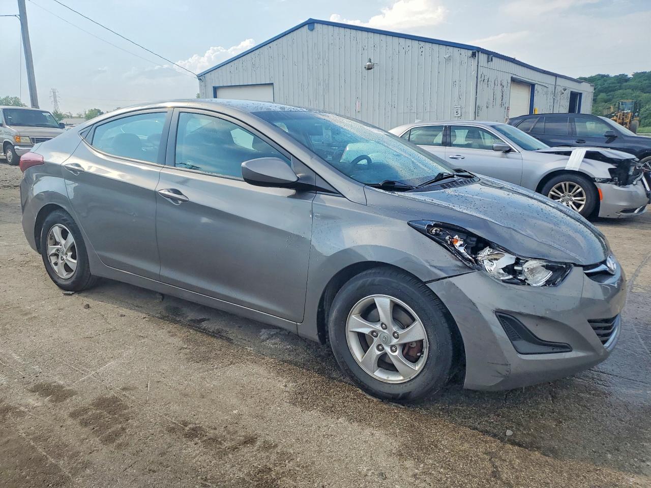 2014 Hyundai Elantra Se Gray vin: 5NPDH4AEXEH511284