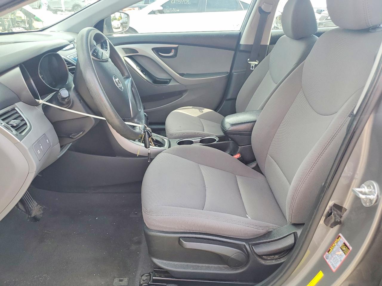 2014 Hyundai Elantra Se Gray vin: 5NPDH4AEXEH511284