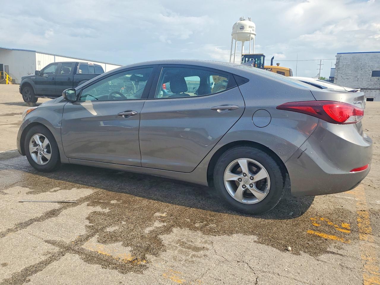 2014 Hyundai Elantra Se Gray vin: 5NPDH4AEXEH511284