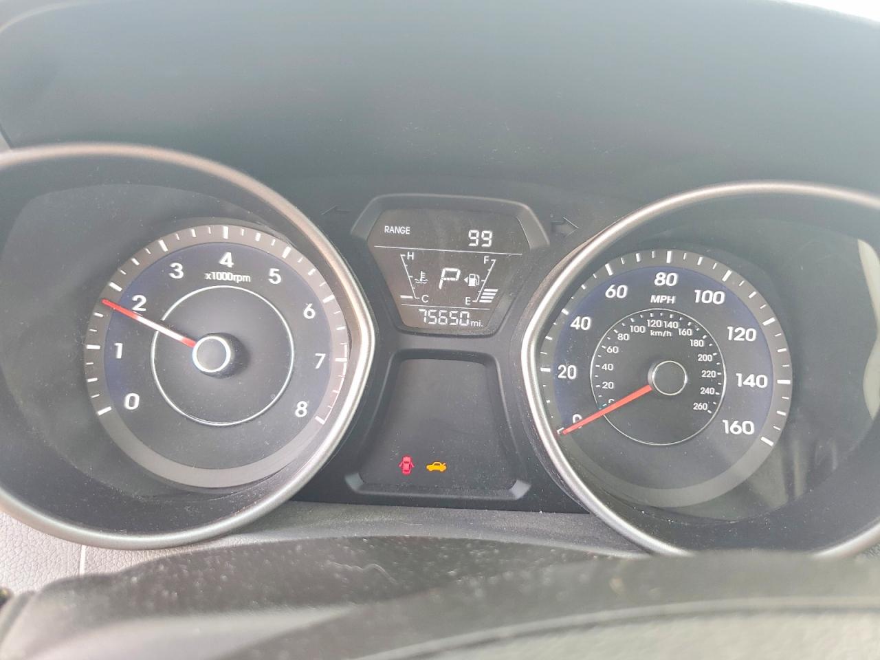 2014 Hyundai Elantra Se Gray vin: 5NPDH4AEXEH511284