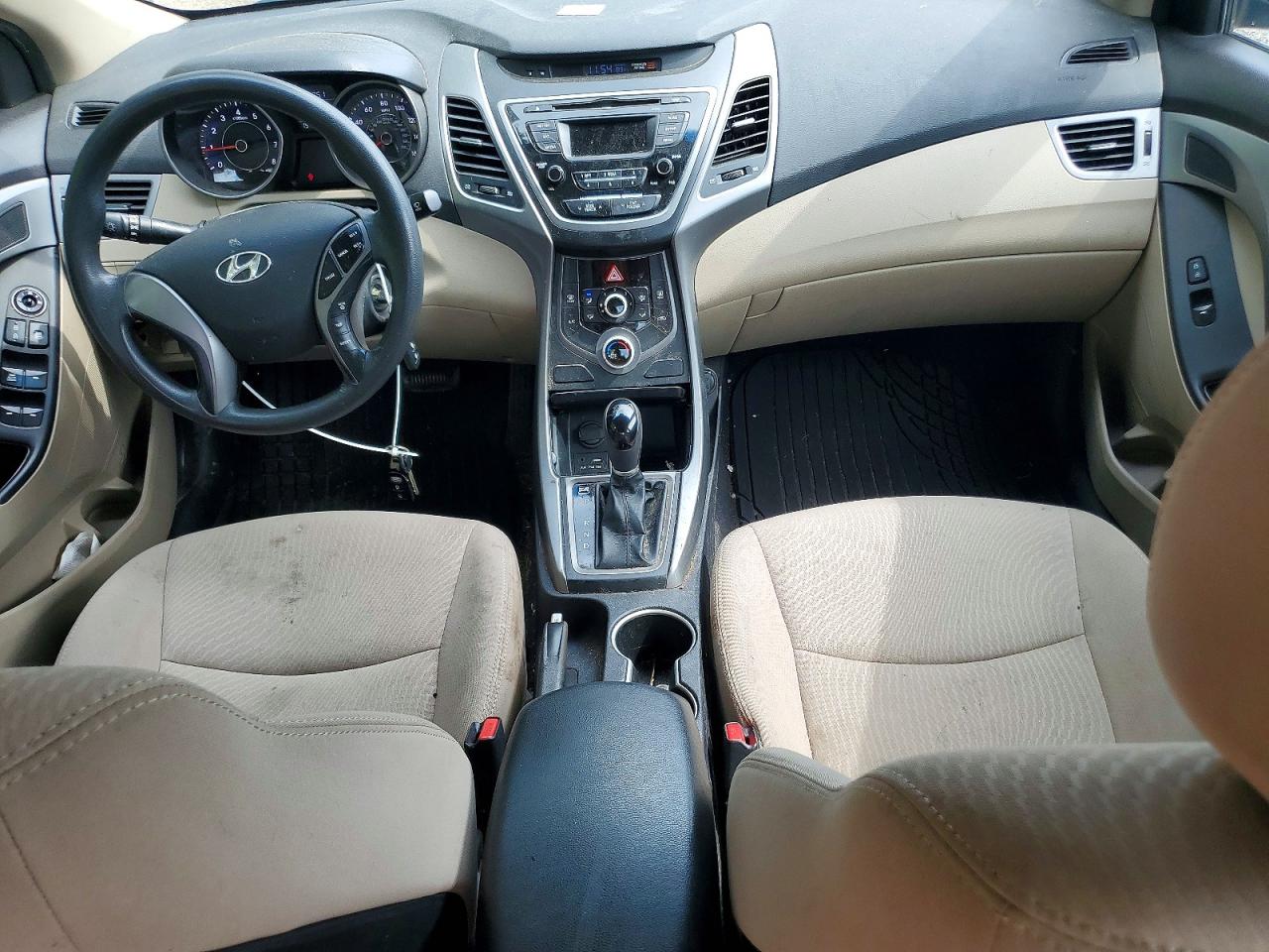 2014 Hyundai Elantra Se Brown vin: 5NPDH4AEXEH512578