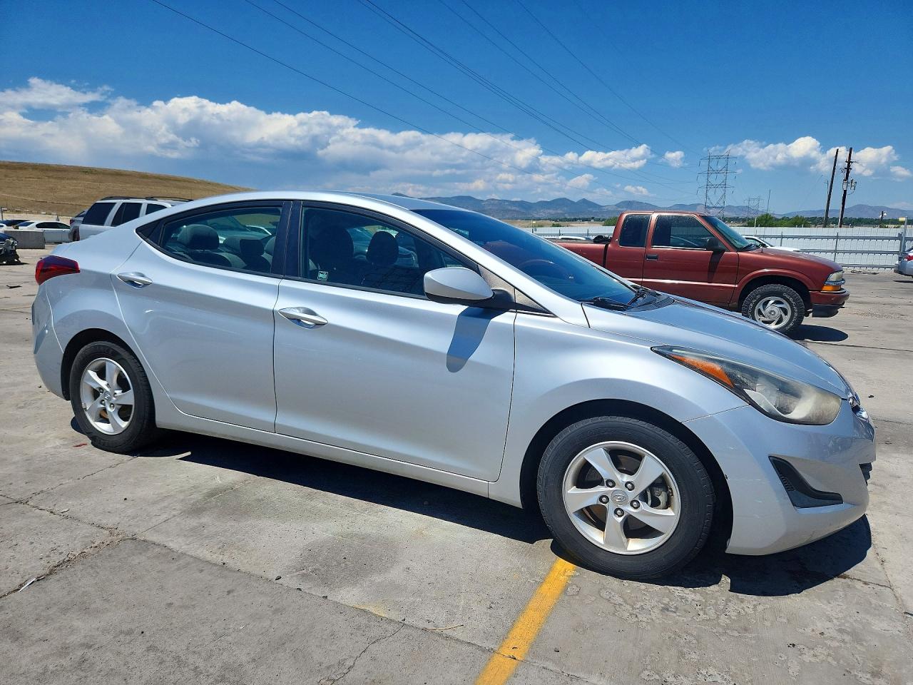 2014 Hyundai Elantra Se Silver vin: 5NPDH4AEXEH526500