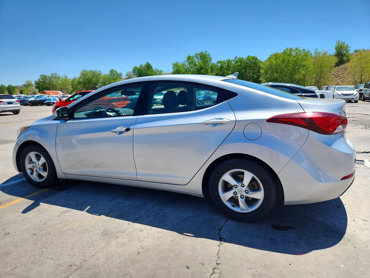 2014 Hyundai Elantra Se Silver vin: 5NPDH4AEXEH526500