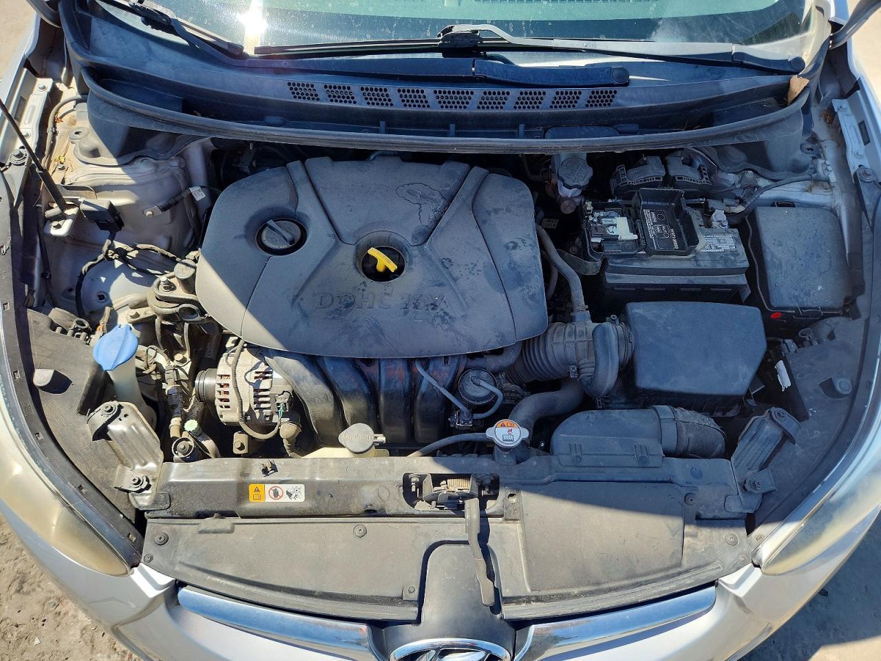 2014 Hyundai Elantra Se Silver vin: 5NPDH4AEXEH526500