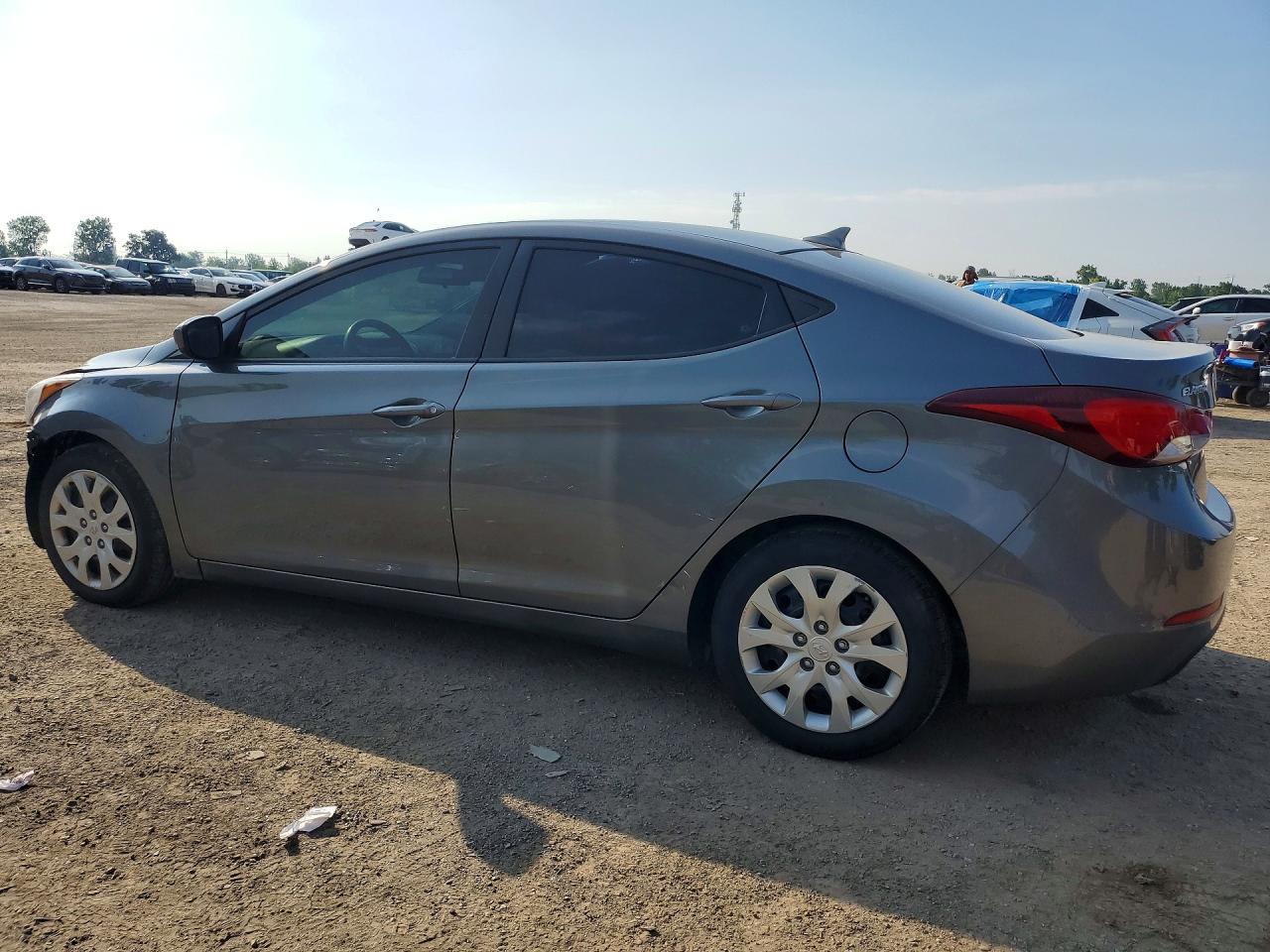 2014 Hyundai Elantra Se Gray vin: 5NPDH4AEXEH528361
