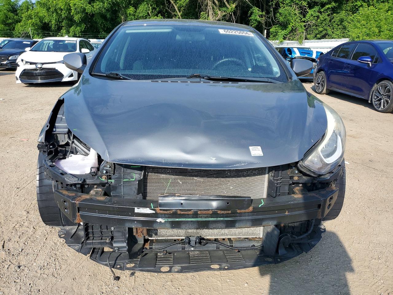 2014 Hyundai Elantra Se Gray vin: 5NPDH4AEXEH528361