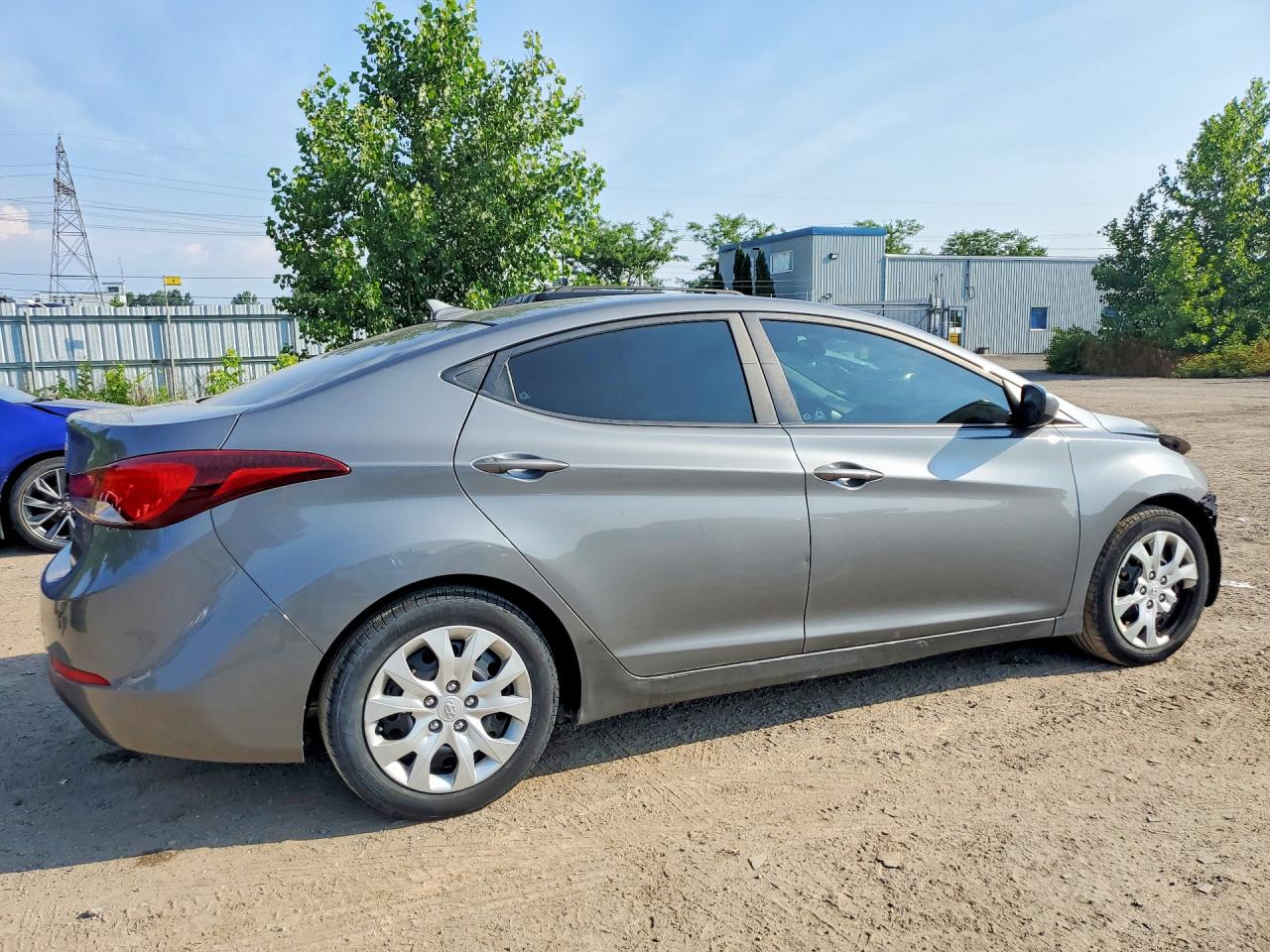 2014 Hyundai Elantra Se Gray vin: 5NPDH4AEXEH528361