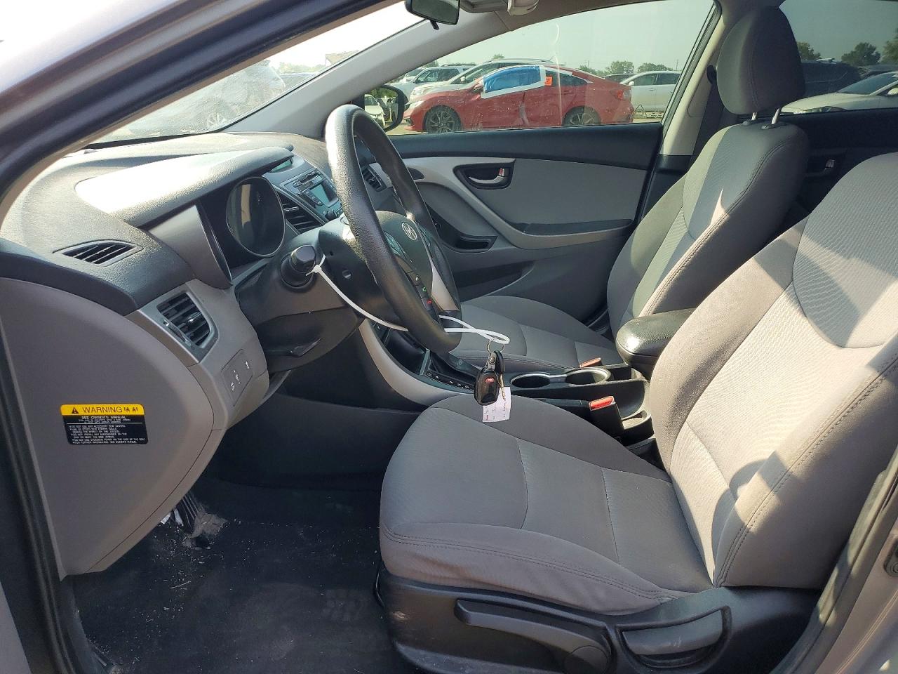 2014 Hyundai Elantra Se Gray vin: 5NPDH4AEXEH528361
