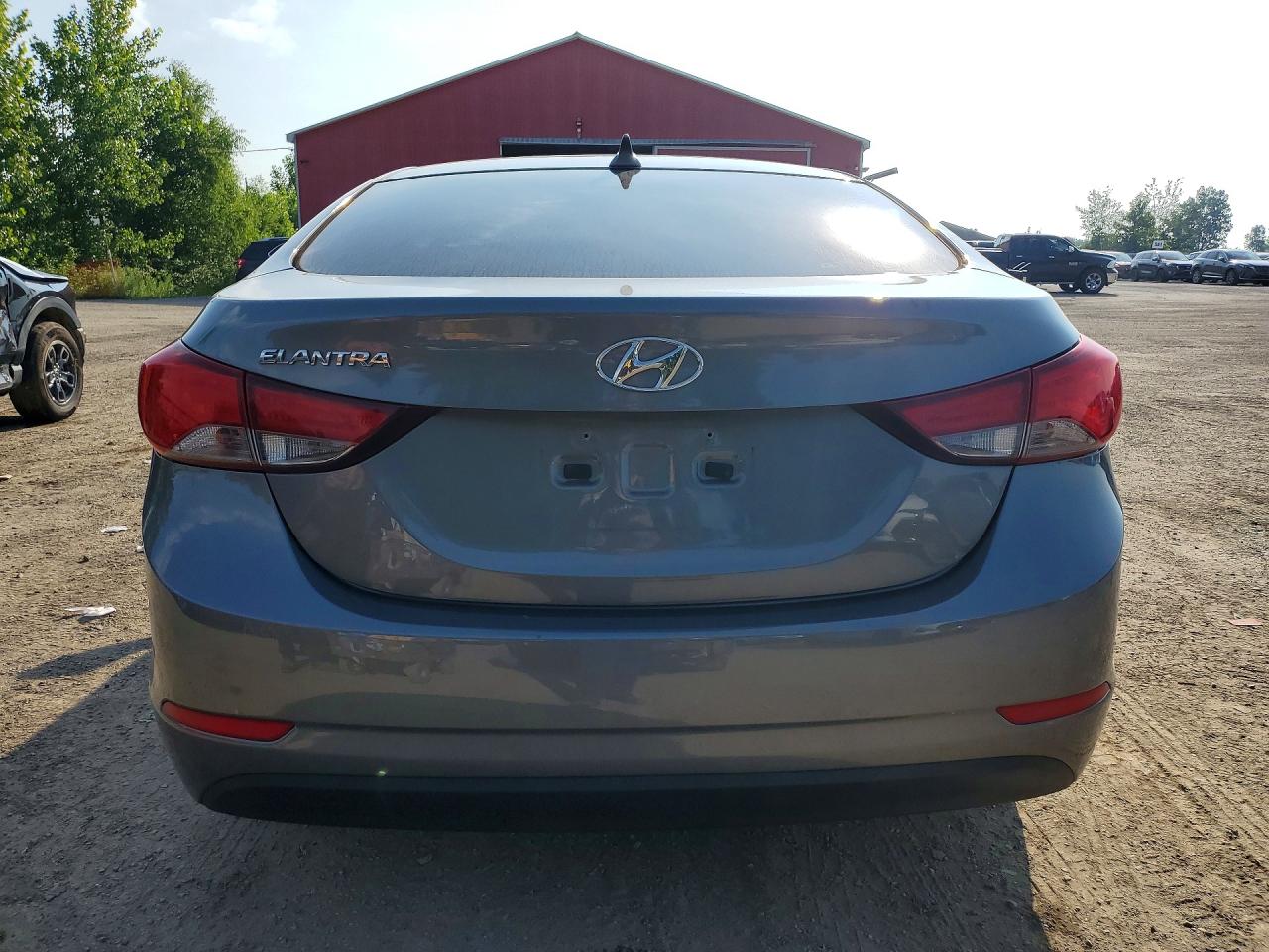 2014 Hyundai Elantra Se Gray vin: 5NPDH4AEXEH528361