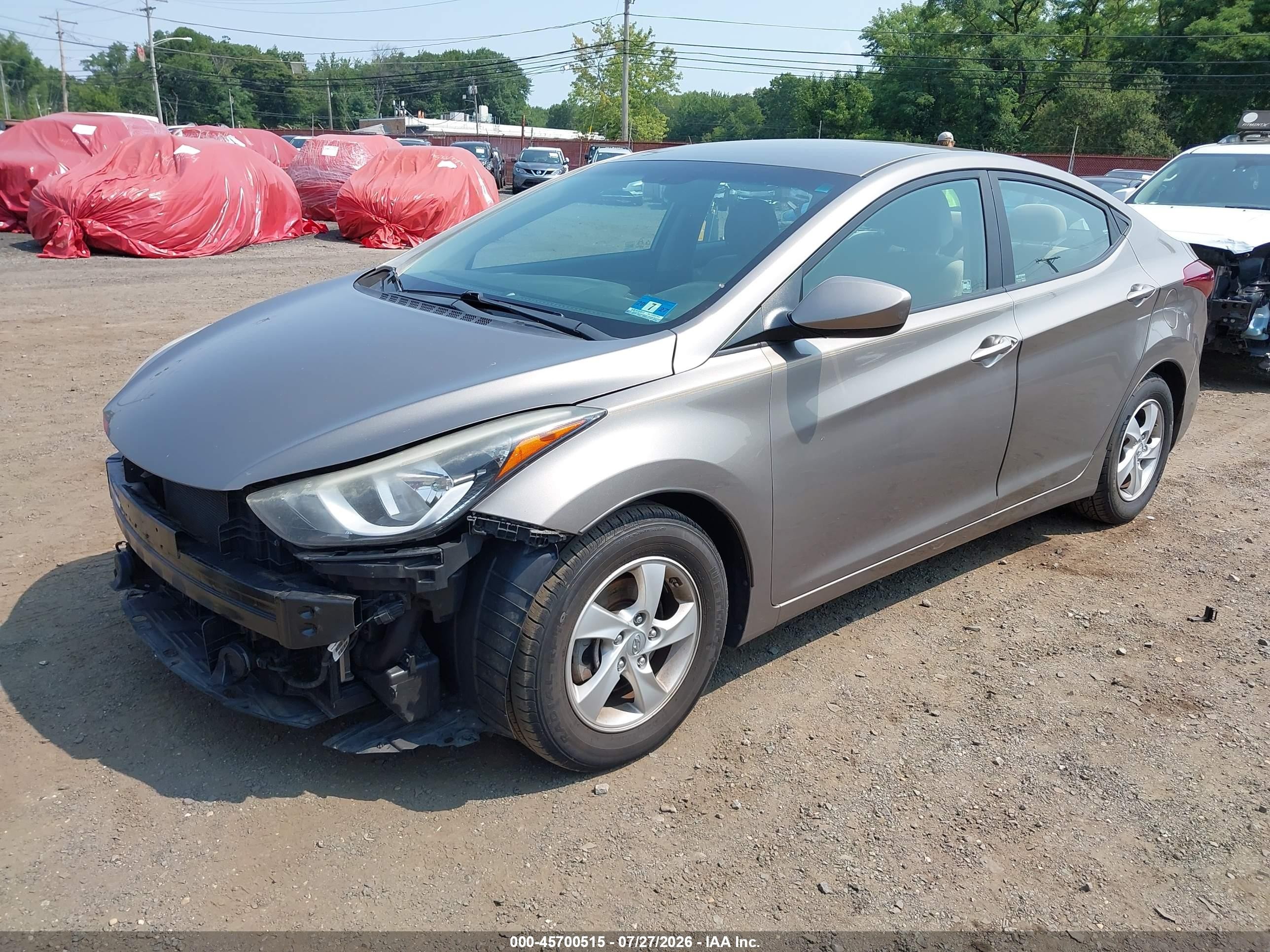 2014 Hyundai Elantra Se Серый vin: 5NPDH4AEXEH529087