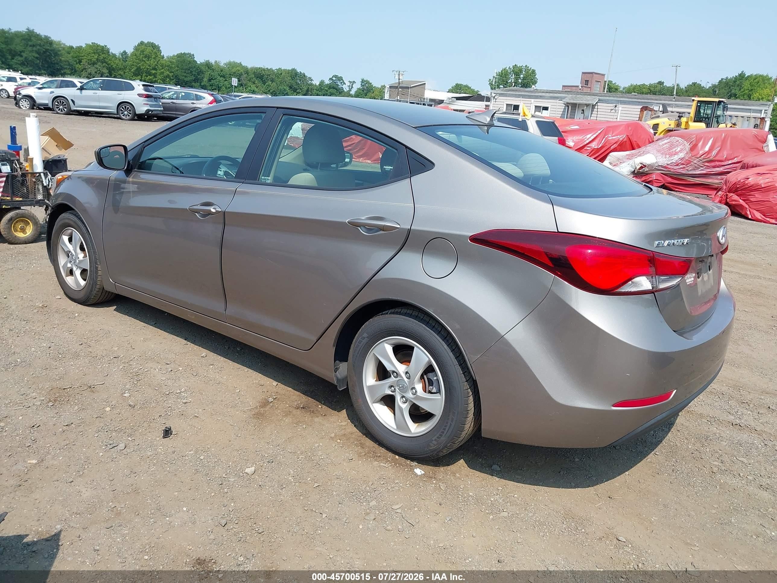 2014 Hyundai Elantra Se Серый vin: 5NPDH4AEXEH529087