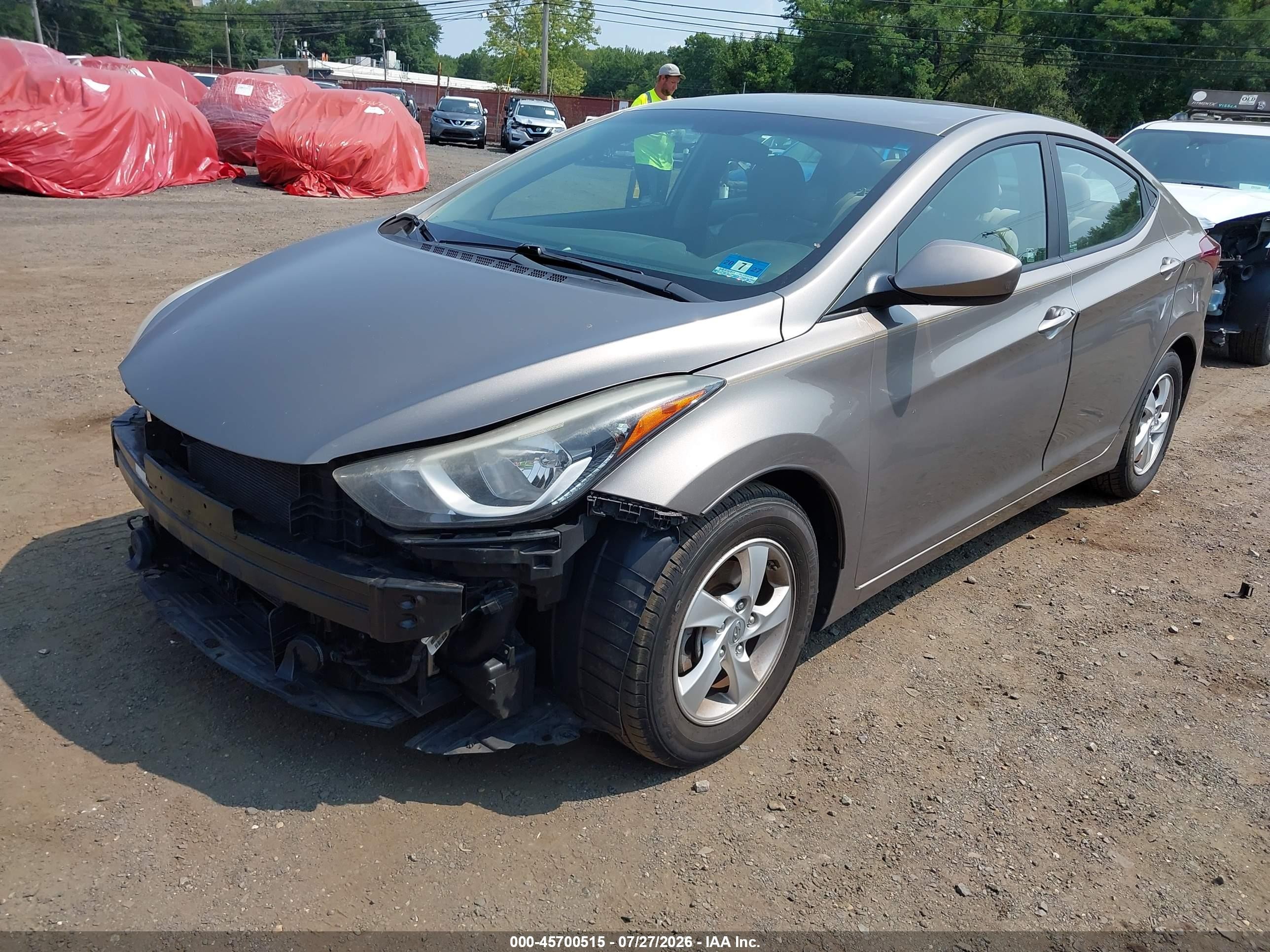 2014 Hyundai Elantra Se Серый vin: 5NPDH4AEXEH529087