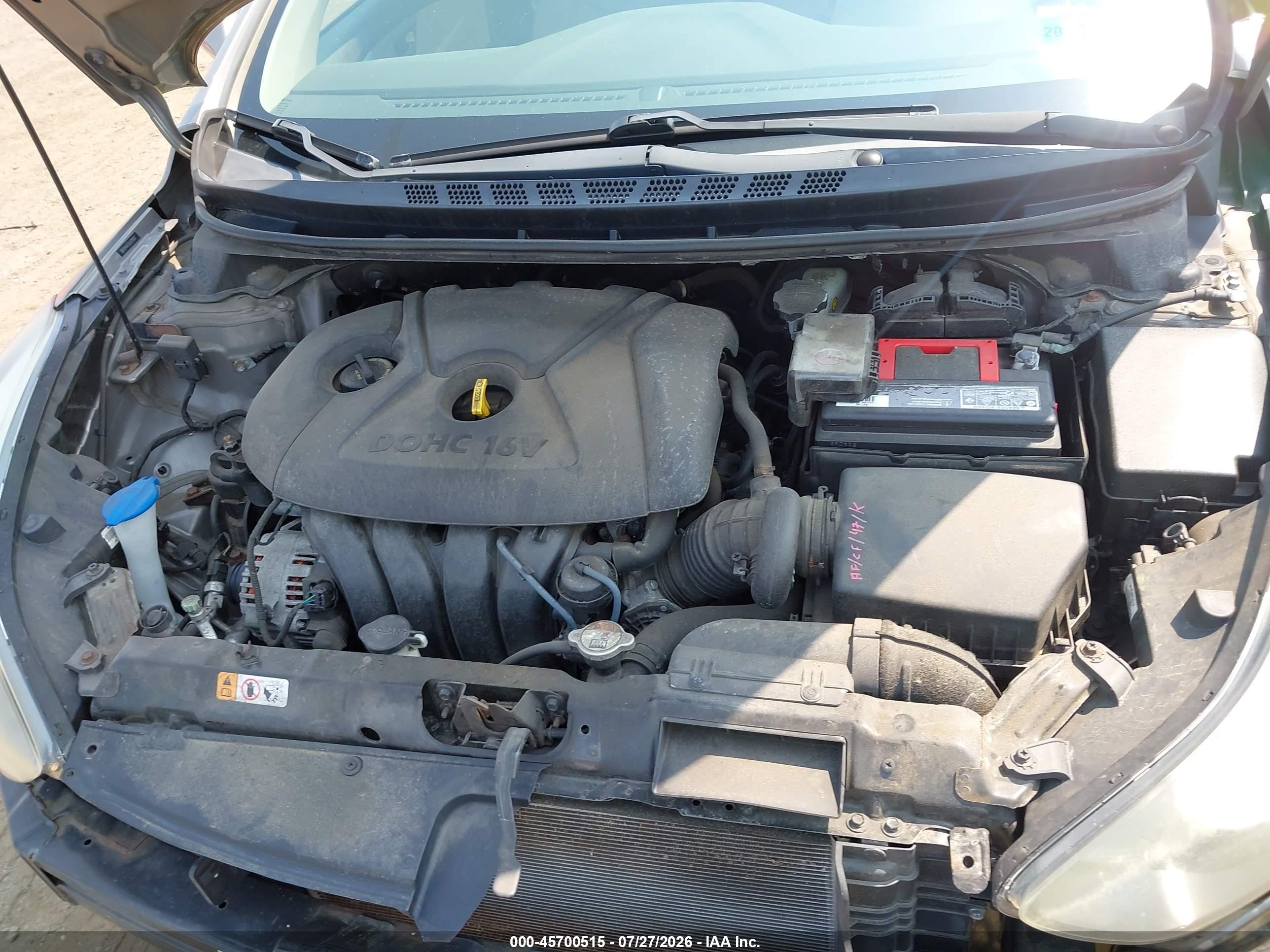 2014 Hyundai Elantra Se Серый vin: 5NPDH4AEXEH529087