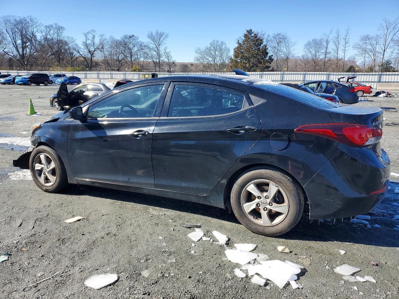 2014 Hyundai Elantra Se Black vin: 5NPDH4AEXEH531941