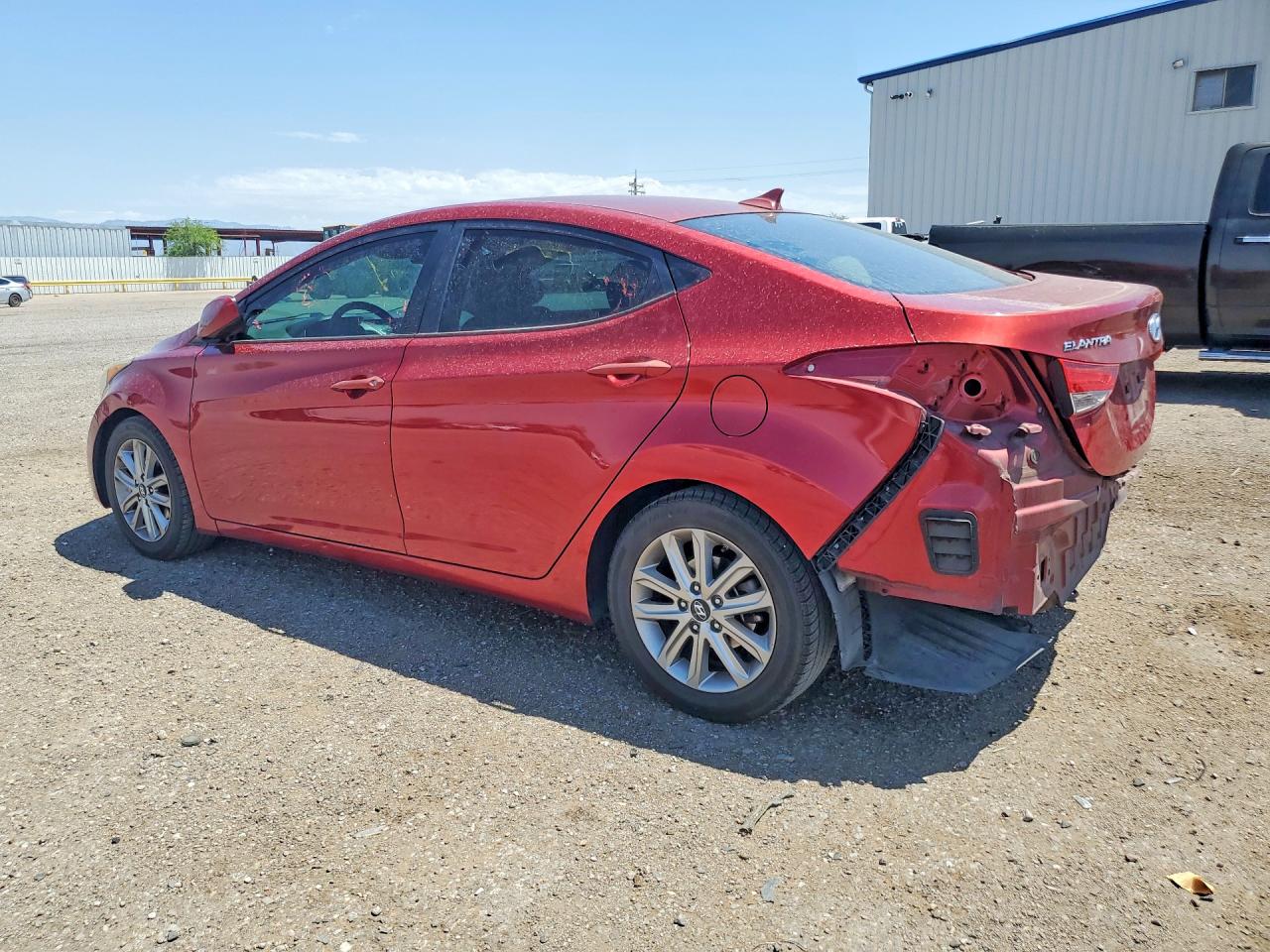 2014 Hyundai Elantra Se Red vin: 5NPDH4AEXEH532670