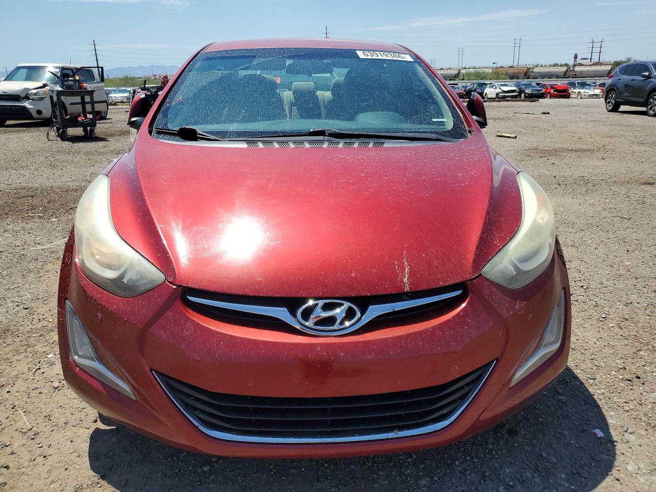 2014 Hyundai Elantra Se Red vin: 5NPDH4AEXEH532670
