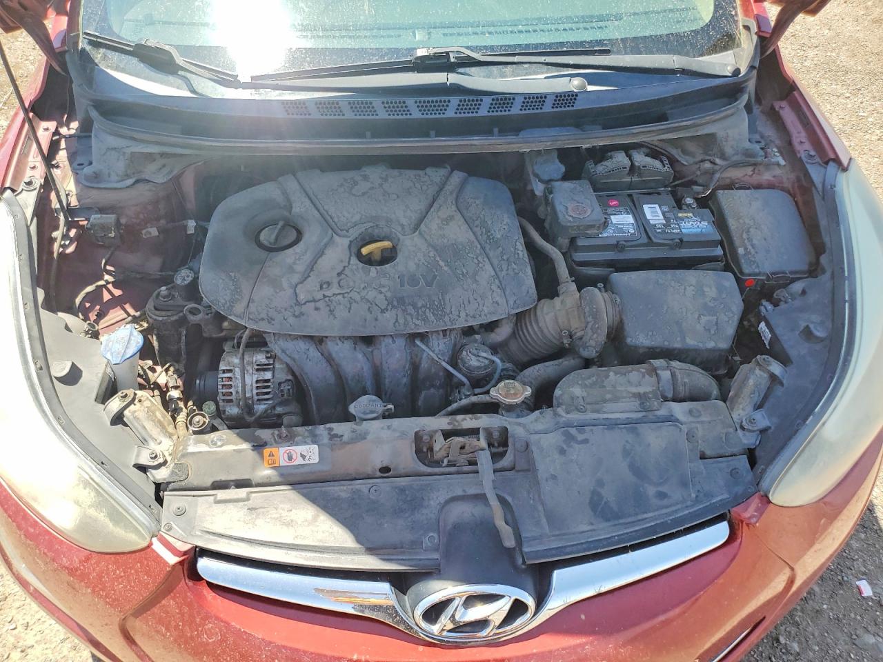 2014 Hyundai Elantra Se Red vin: 5NPDH4AEXEH532670