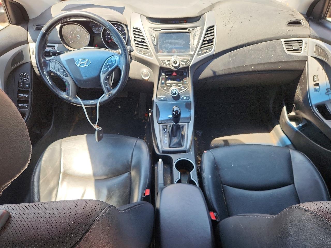 2014 Hyundai Elantra Limited Burgundy vin: 5NPDH4AEXEH533950