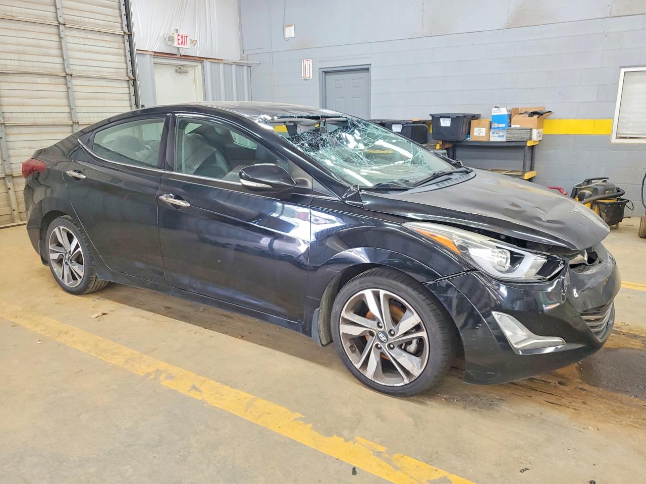2014 Hyundai Elantra Sel Black vin: 5NPDH4AEXEH543118