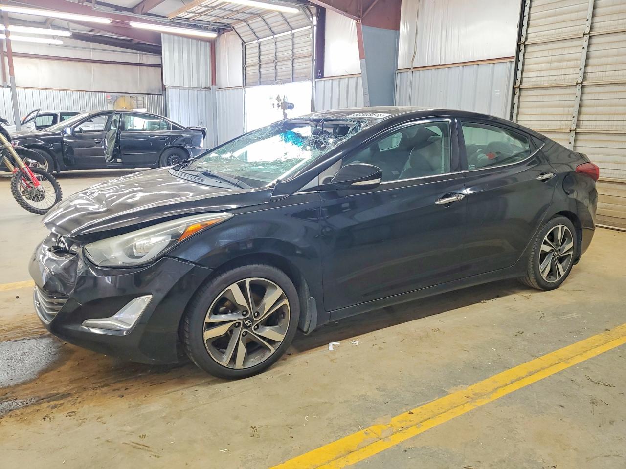 2014 Hyundai Elantra Sel Black vin: 5NPDH4AEXEH543118