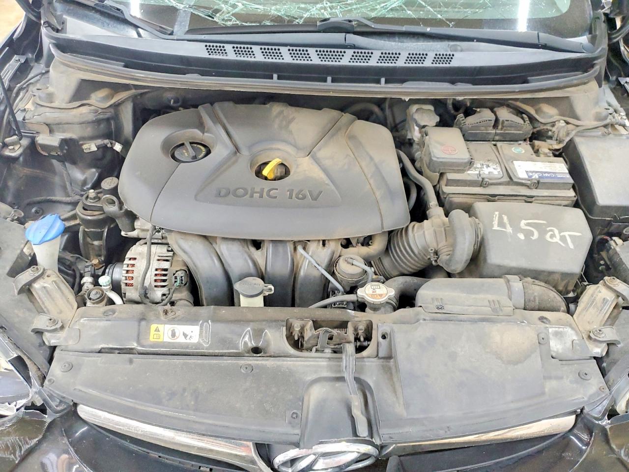 2014 Hyundai Elantra Sel Black vin: 5NPDH4AEXEH543118