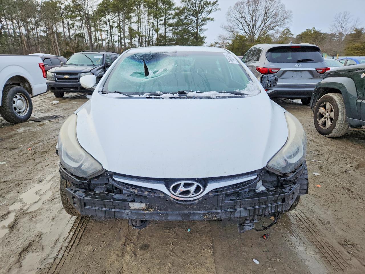 2015 Hyundai Elantra Se Белый vin: 5NPDH4AEXFH548482