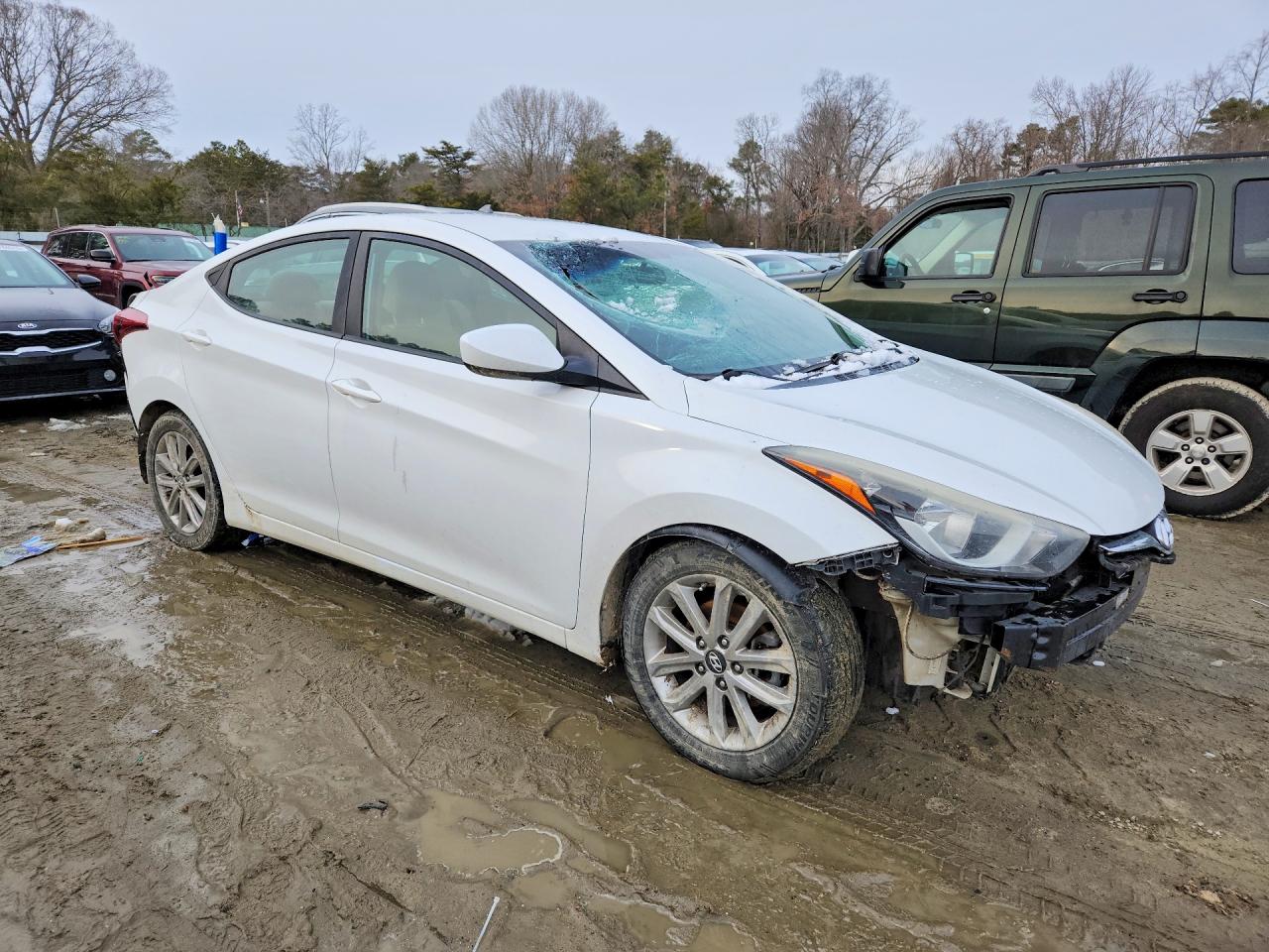 2015 Hyundai Elantra Se Белый vin: 5NPDH4AEXFH548482