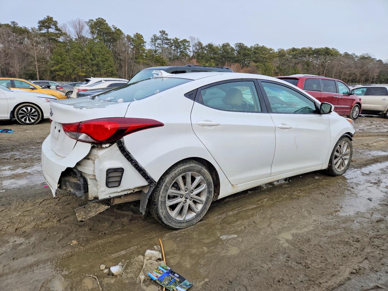 2015 Hyundai Elantra Se Белый vin: 5NPDH4AEXFH548482