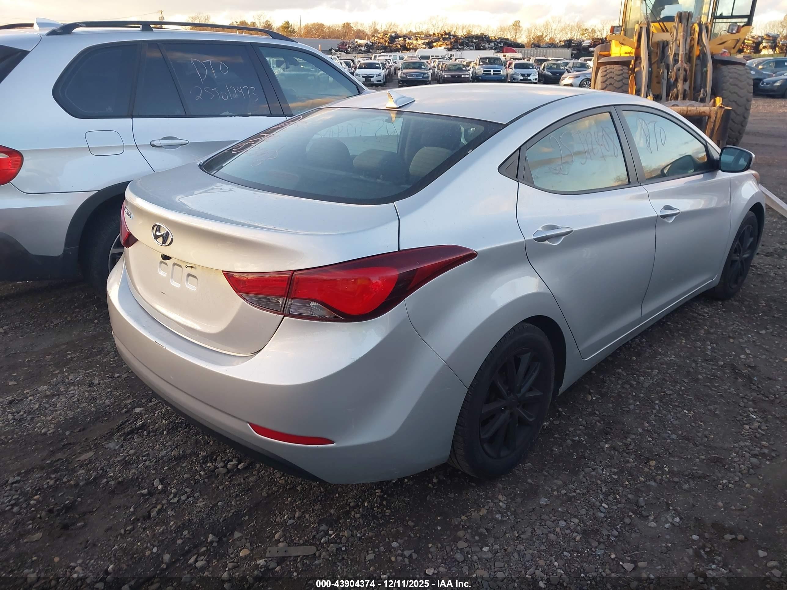 2015 Hyundai Elantra Se Silver vin: 5NPDH4AEXFH549244