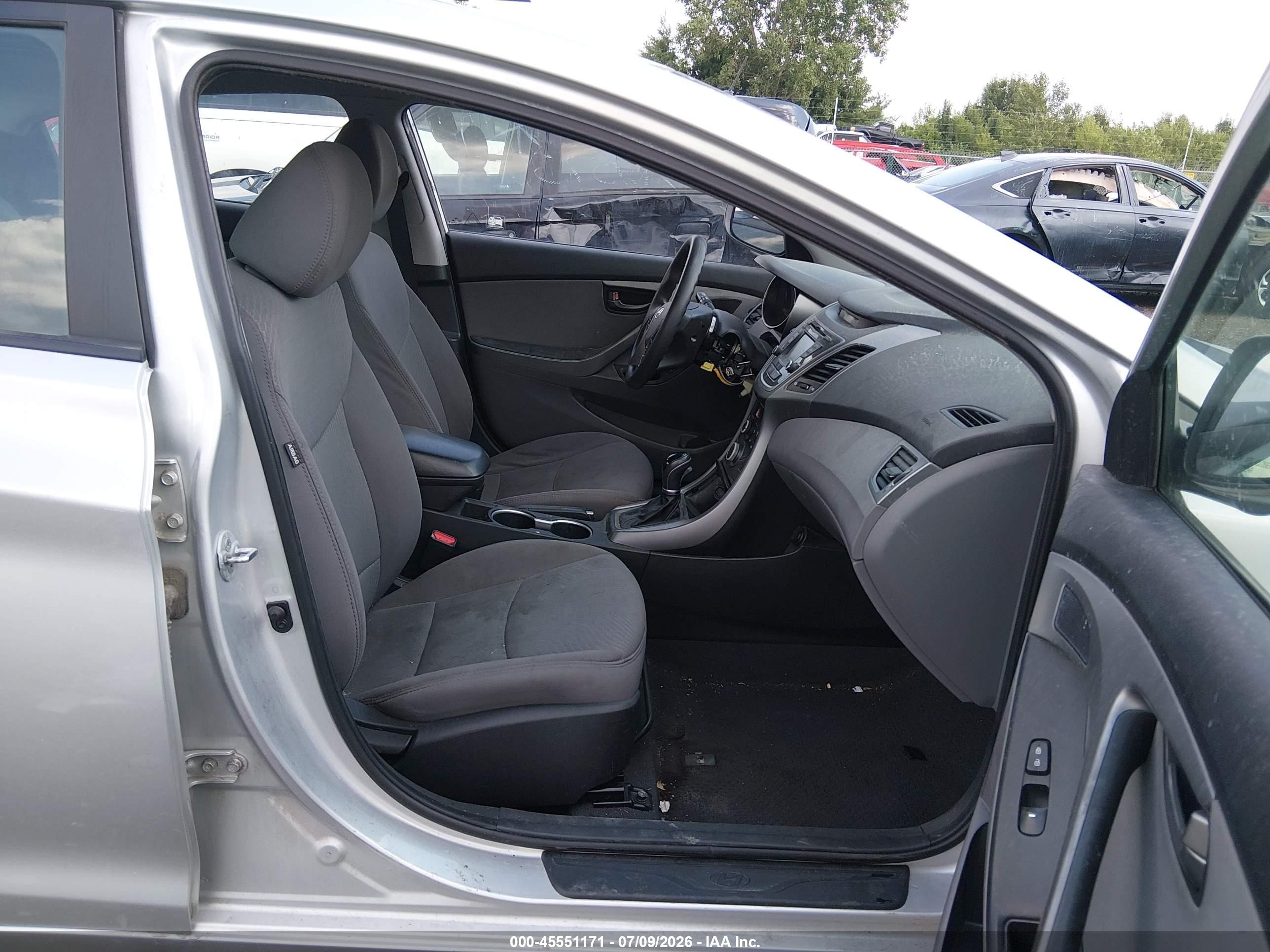 2015 Hyundai Elantra Se Silver vin: 5NPDH4AEXFH549986