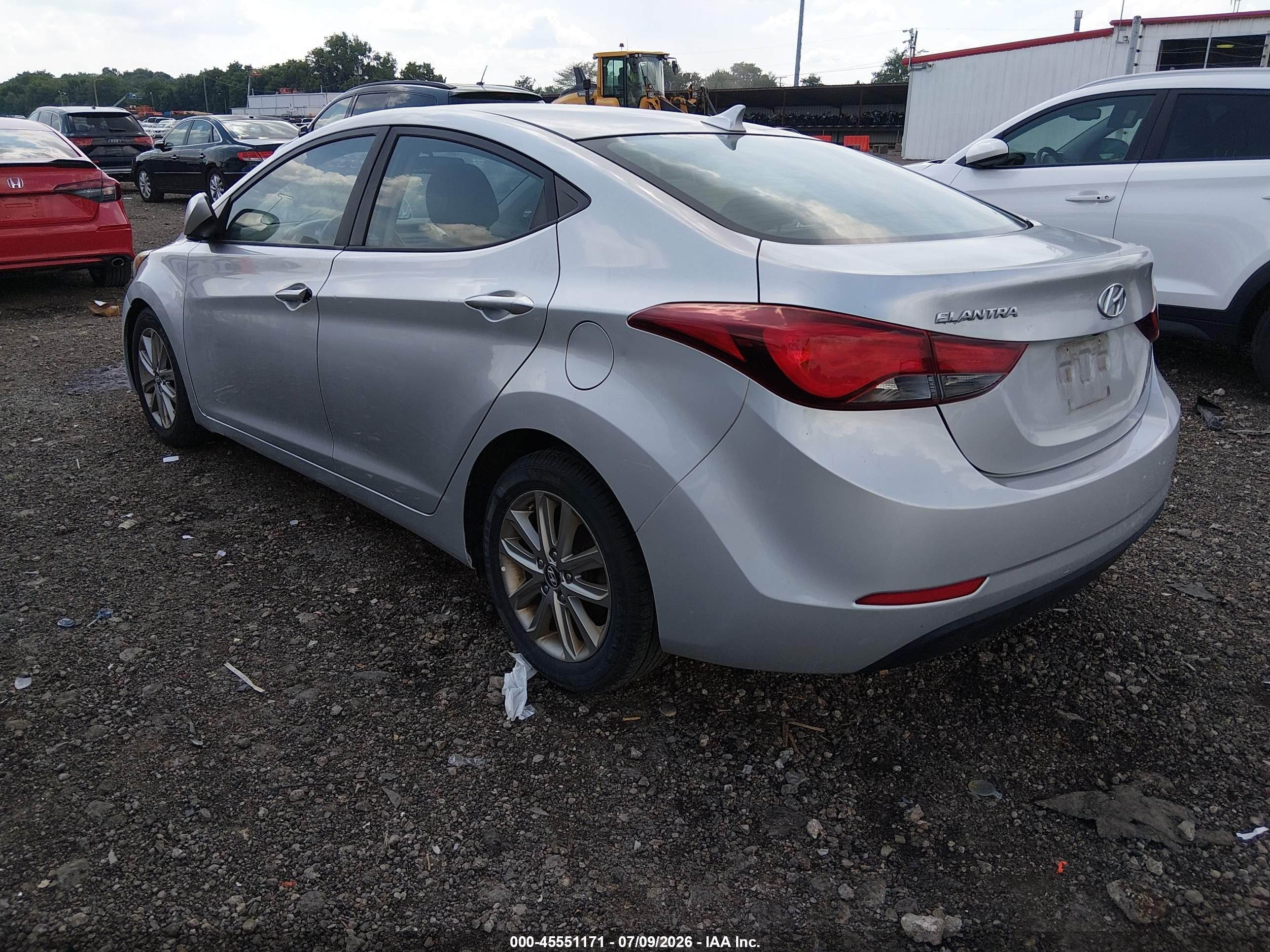 2015 Hyundai Elantra Se Silver vin: 5NPDH4AEXFH549986