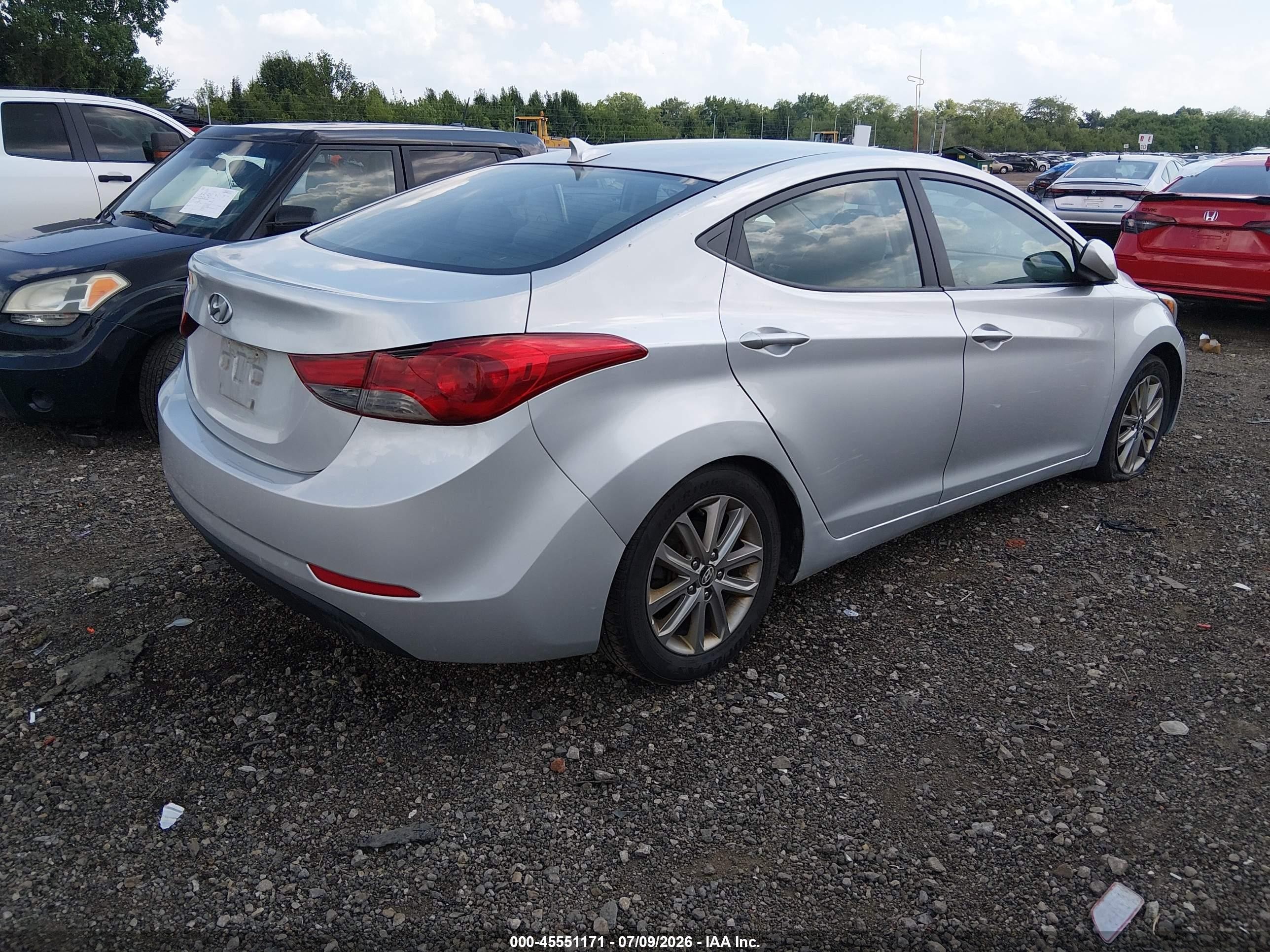 2015 Hyundai Elantra Se Silver vin: 5NPDH4AEXFH549986