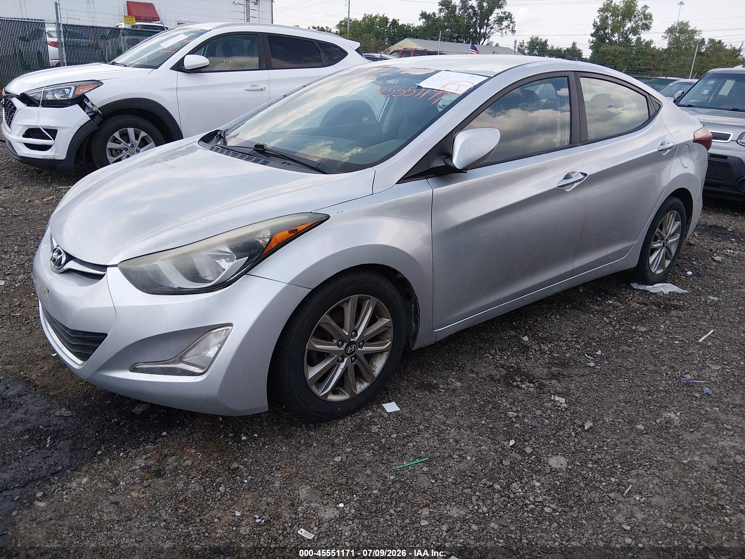 2015 Hyundai Elantra Se Silver vin: 5NPDH4AEXFH549986