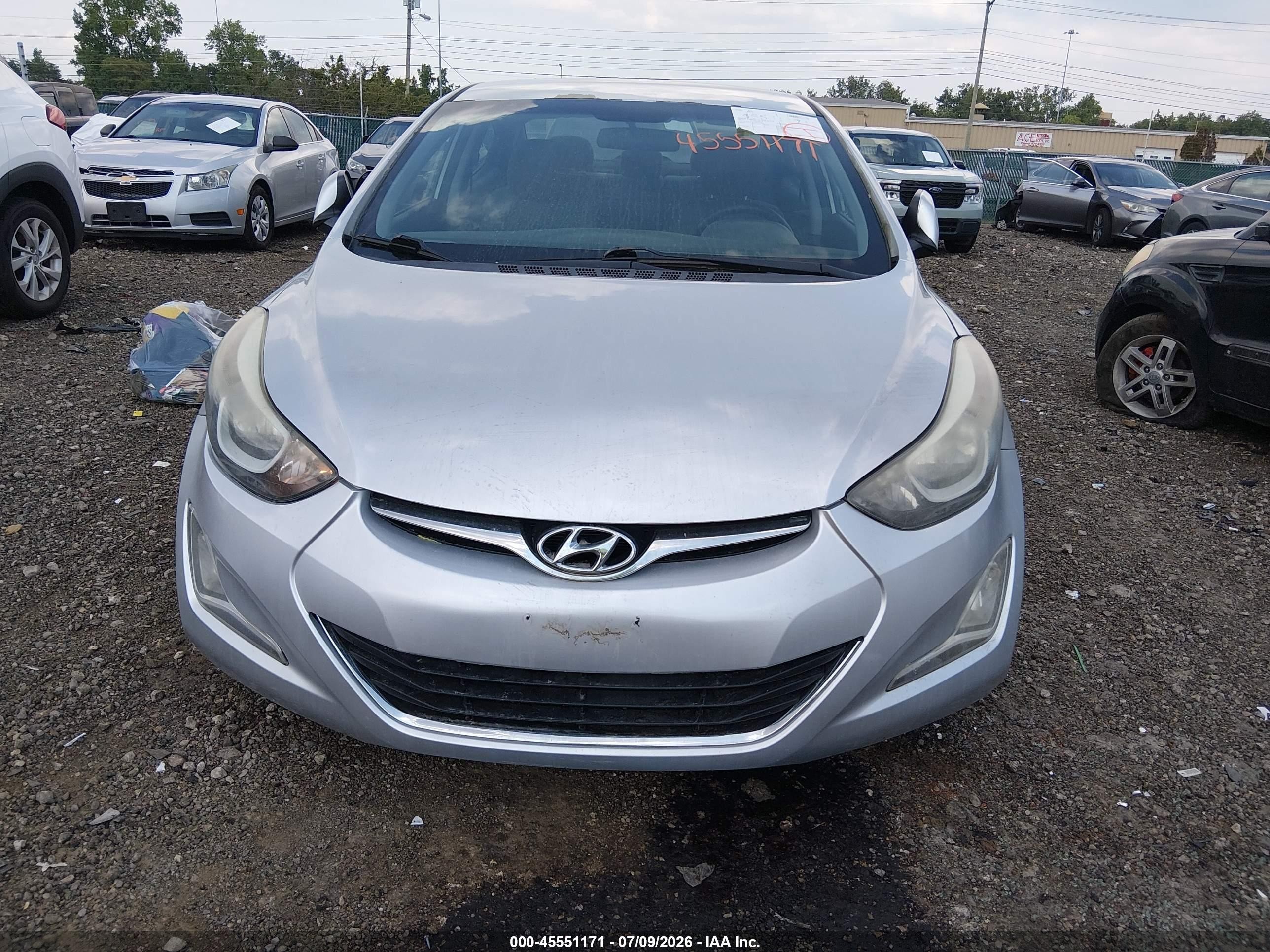 2015 Hyundai Elantra Se Silver vin: 5NPDH4AEXFH549986