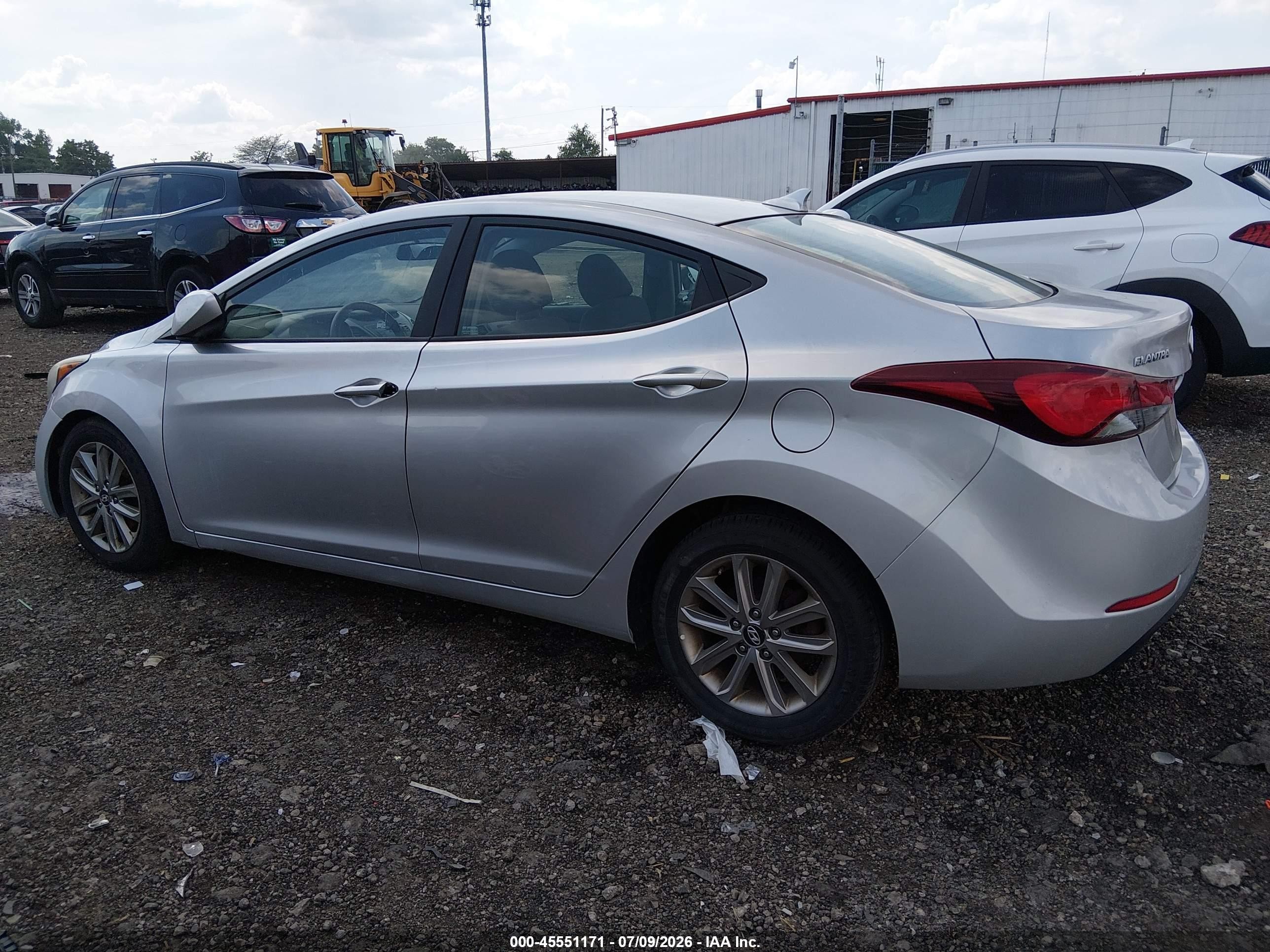 2015 Hyundai Elantra Se Silver vin: 5NPDH4AEXFH549986