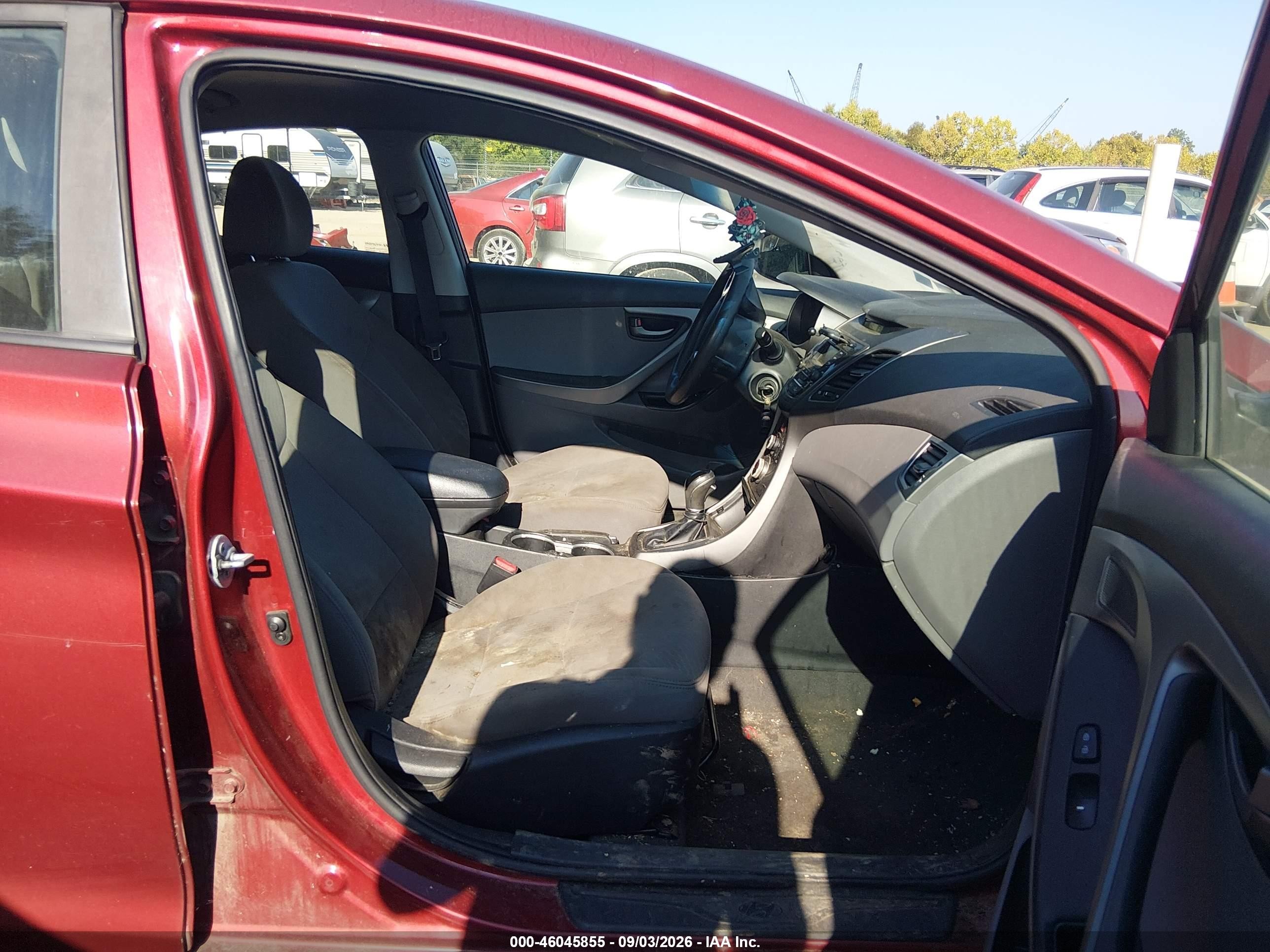 2015 Hyundai Elantra Se Red vin: 5NPDH4AEXFH558090