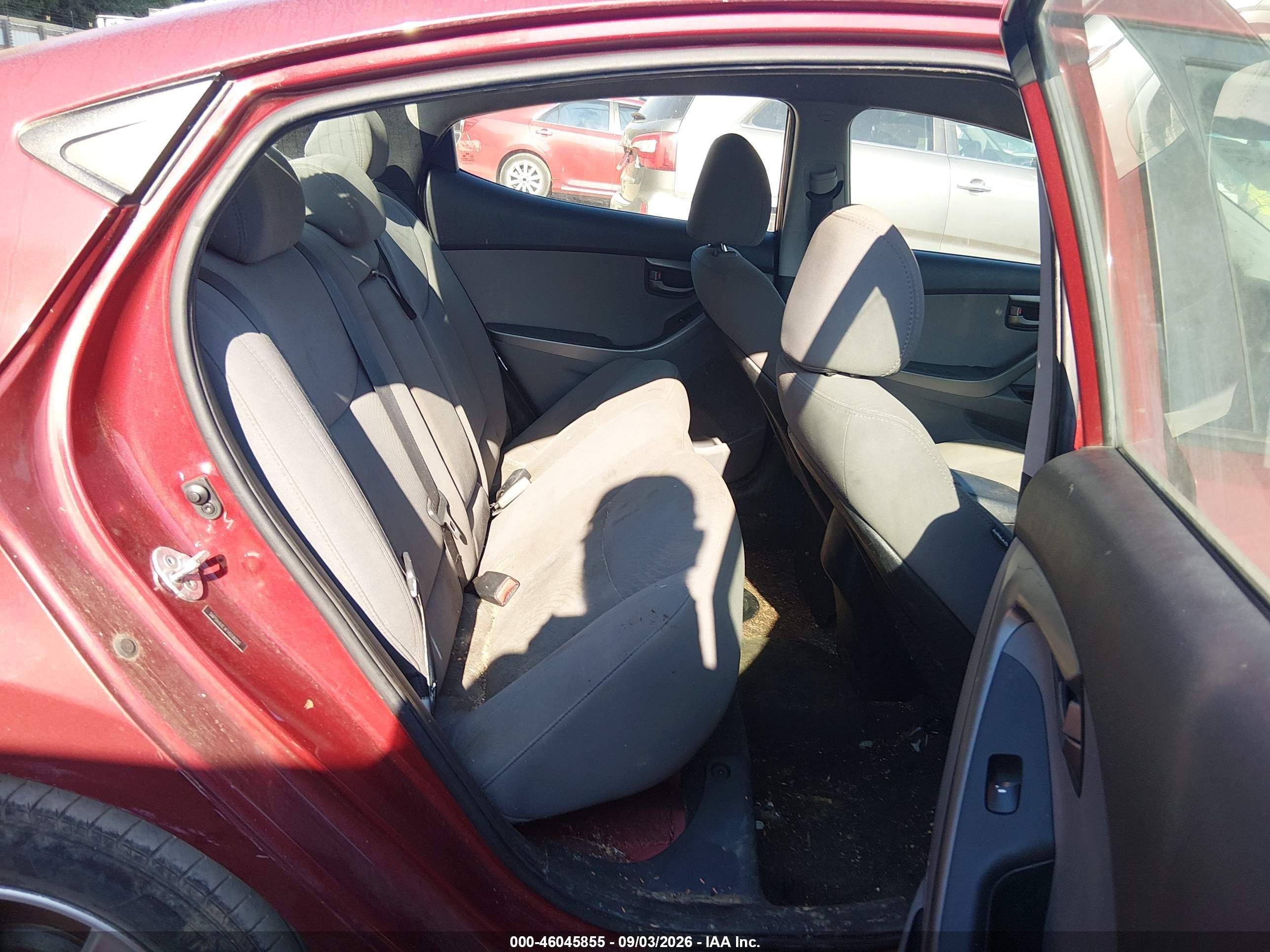 2015 Hyundai Elantra Se Red vin: 5NPDH4AEXFH558090