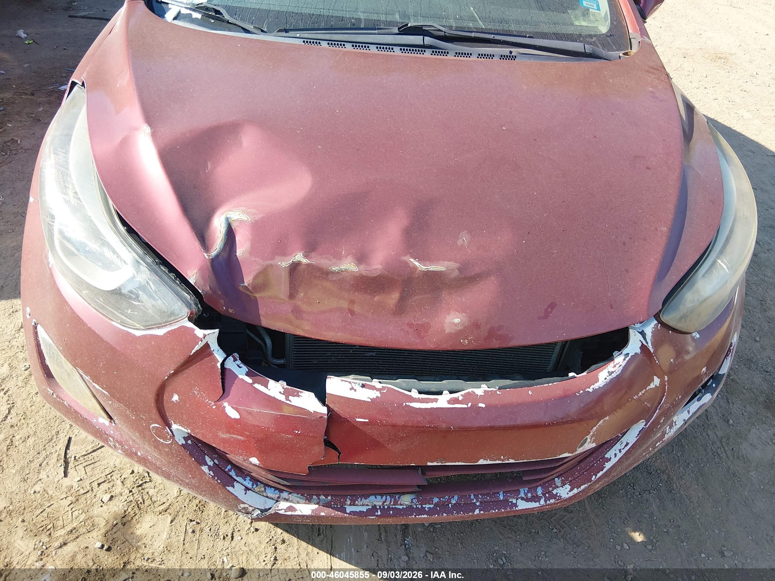 2015 Hyundai Elantra Se Red vin: 5NPDH4AEXFH558090