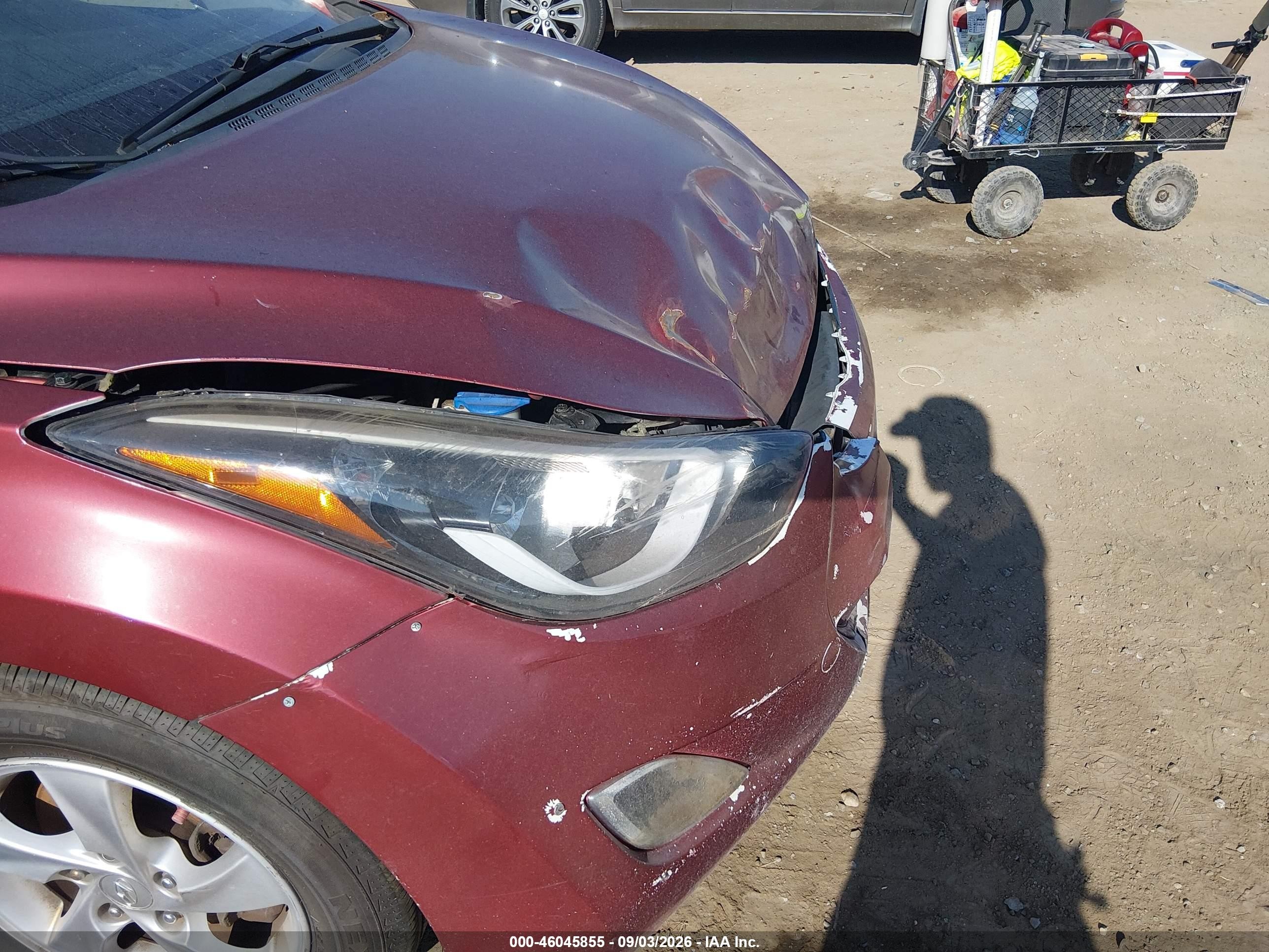 2015 Hyundai Elantra Se Red vin: 5NPDH4AEXFH558090