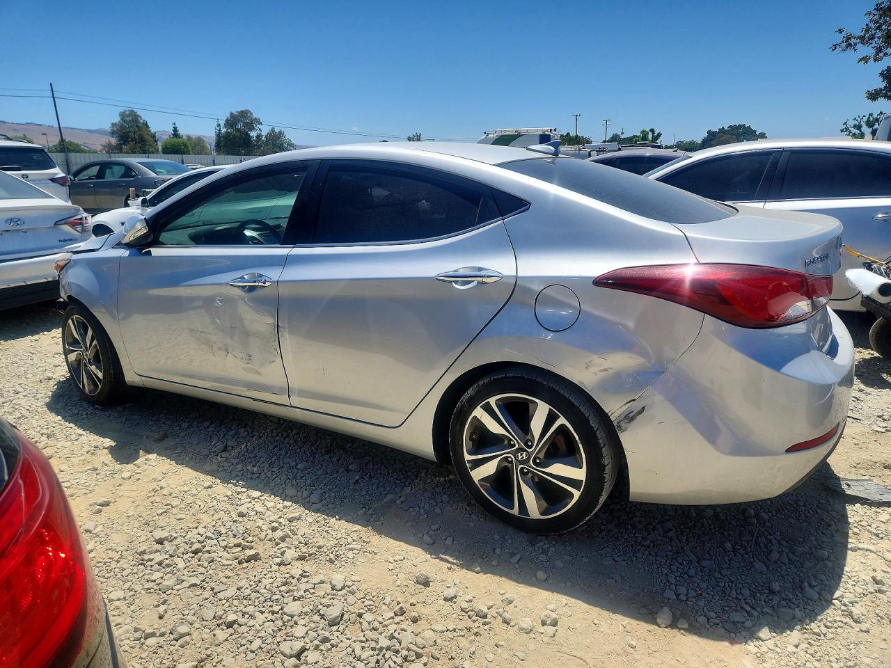 2015 Hyundai Elantra Limited Silver vin: 5NPDH4AEXFH558316
