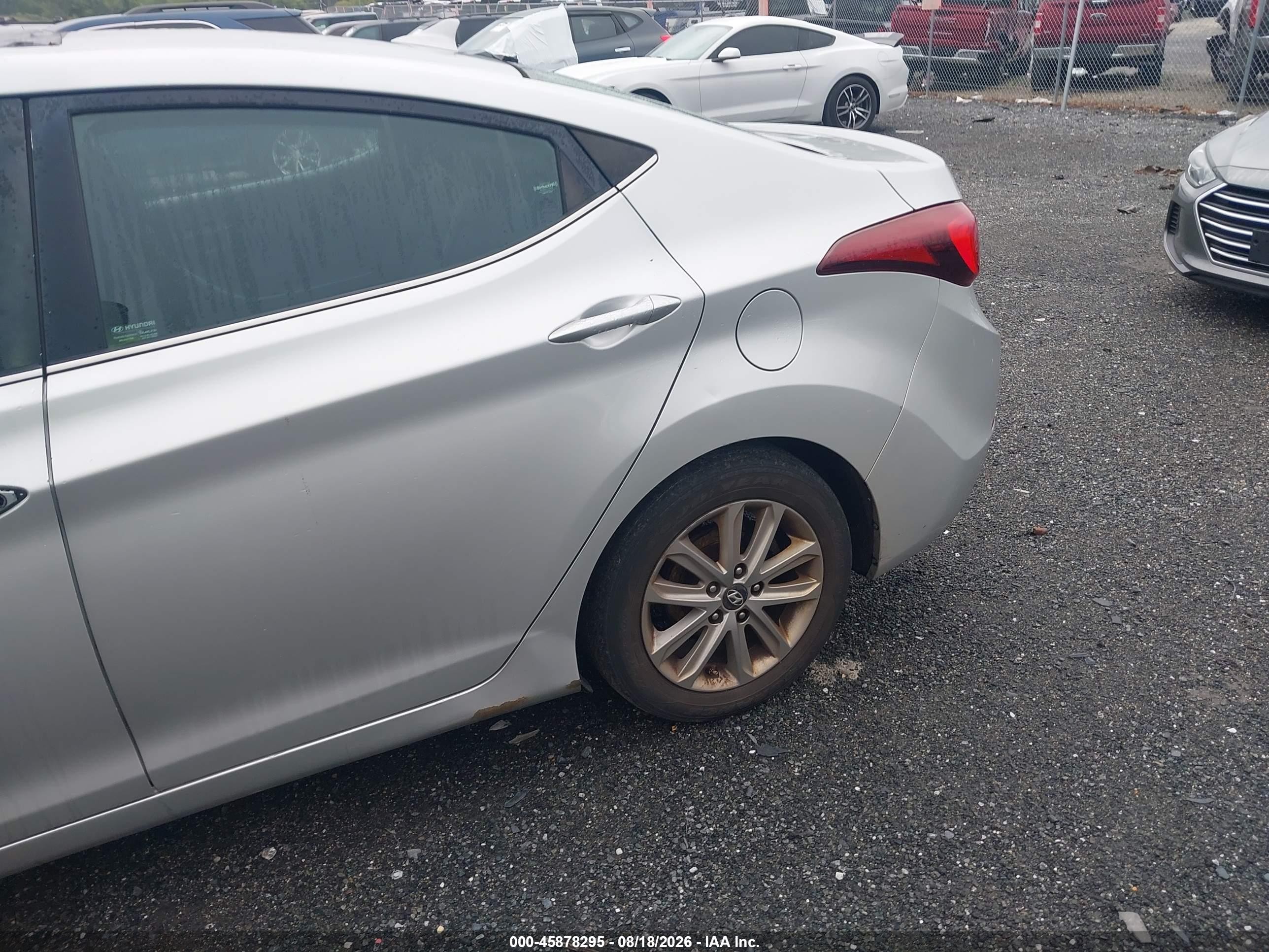 2015 Hyundai Elantra Se Silver vin: 5NPDH4AEXFH559109