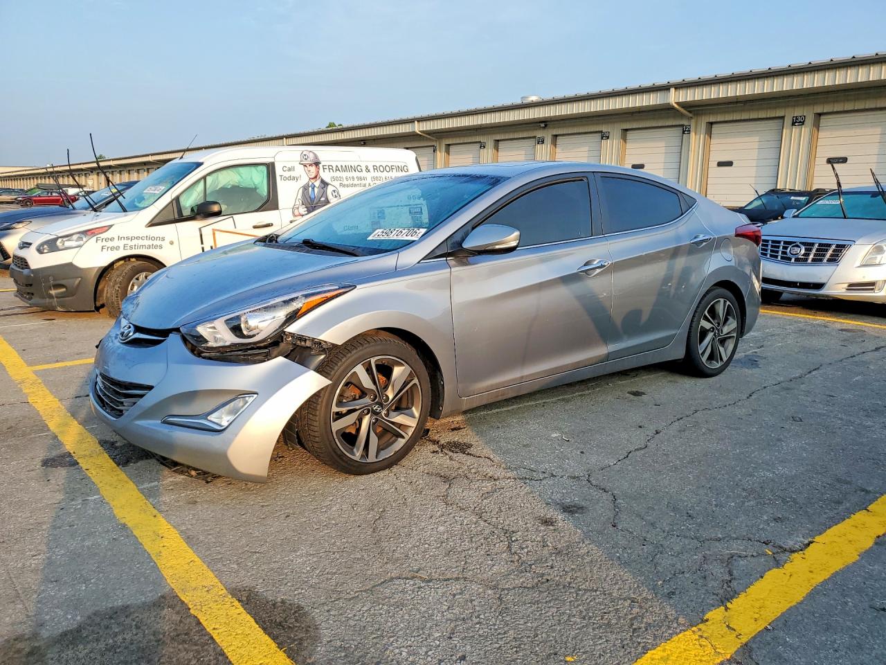 2015 Hyundai Elantra Silver vin: 5NPDH4AEXFH559515