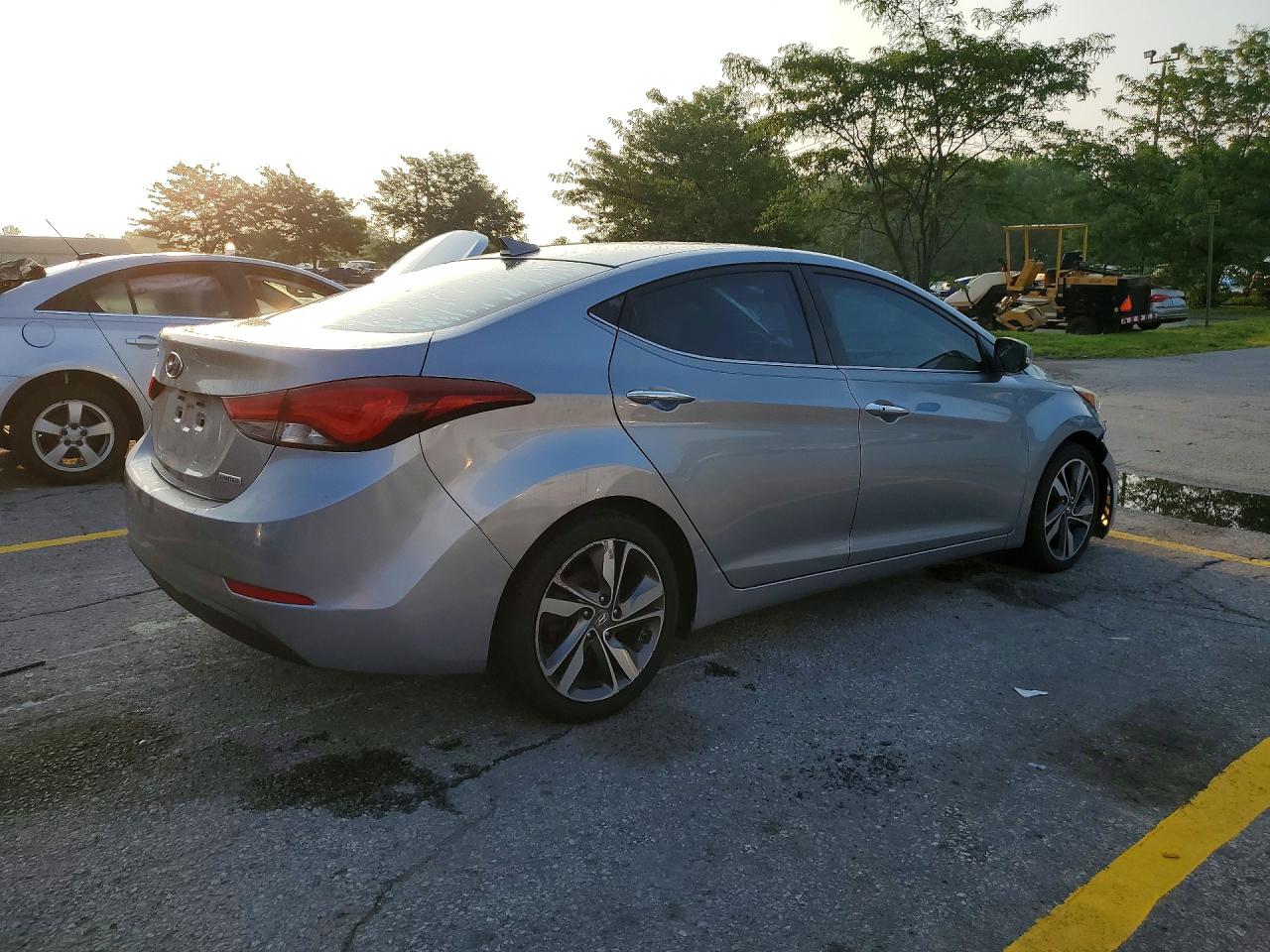 2015 Hyundai Elantra Silver vin: 5NPDH4AEXFH559515
