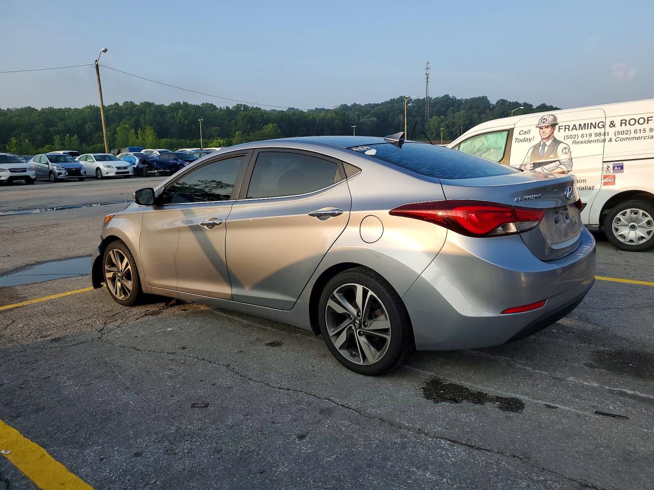 2015 Hyundai Elantra Silver vin: 5NPDH4AEXFH559515