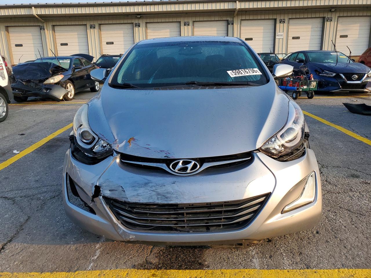 2015 Hyundai Elantra Silver vin: 5NPDH4AEXFH559515