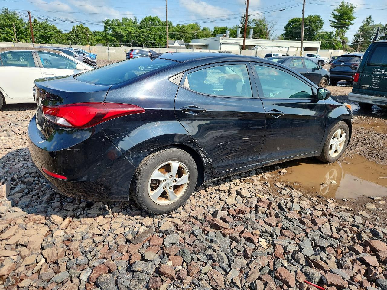 2015 Hyundai Elantra Se Black vin: 5NPDH4AEXFH564486