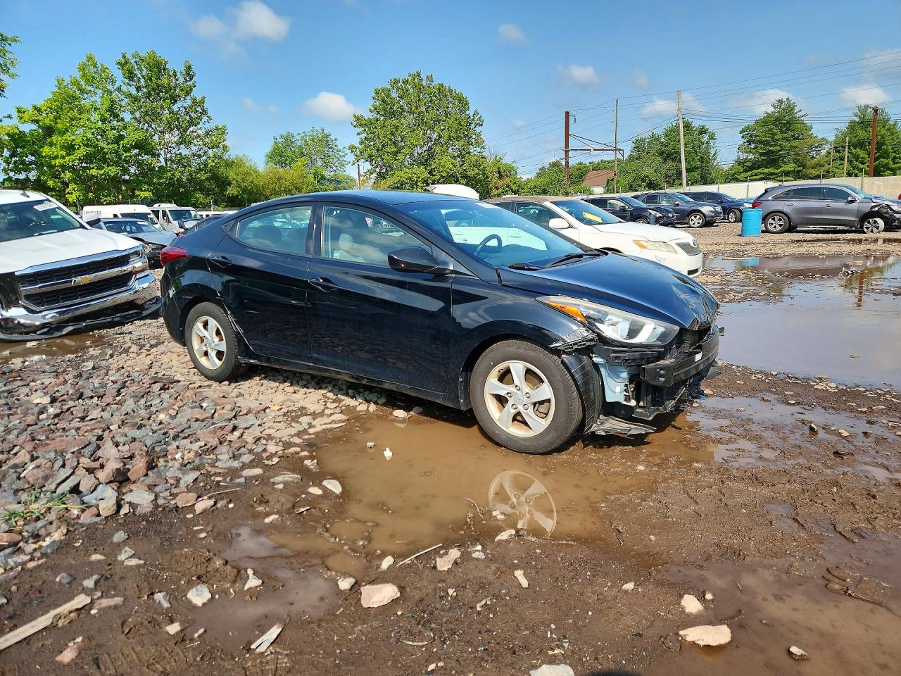 2015 Hyundai Elantra Se Black vin: 5NPDH4AEXFH564486