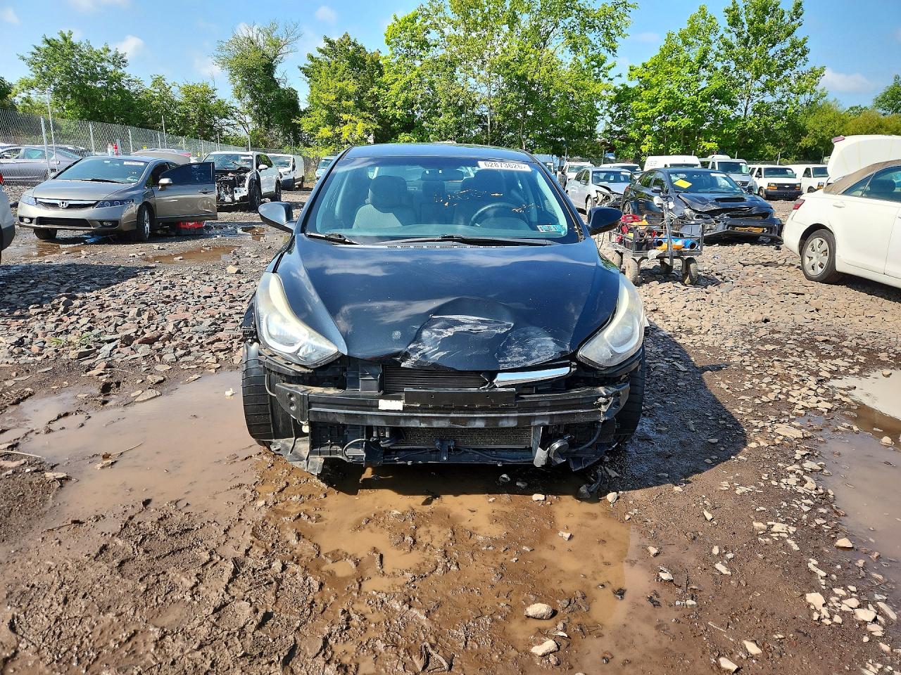 2015 Hyundai Elantra Se Black vin: 5NPDH4AEXFH564486