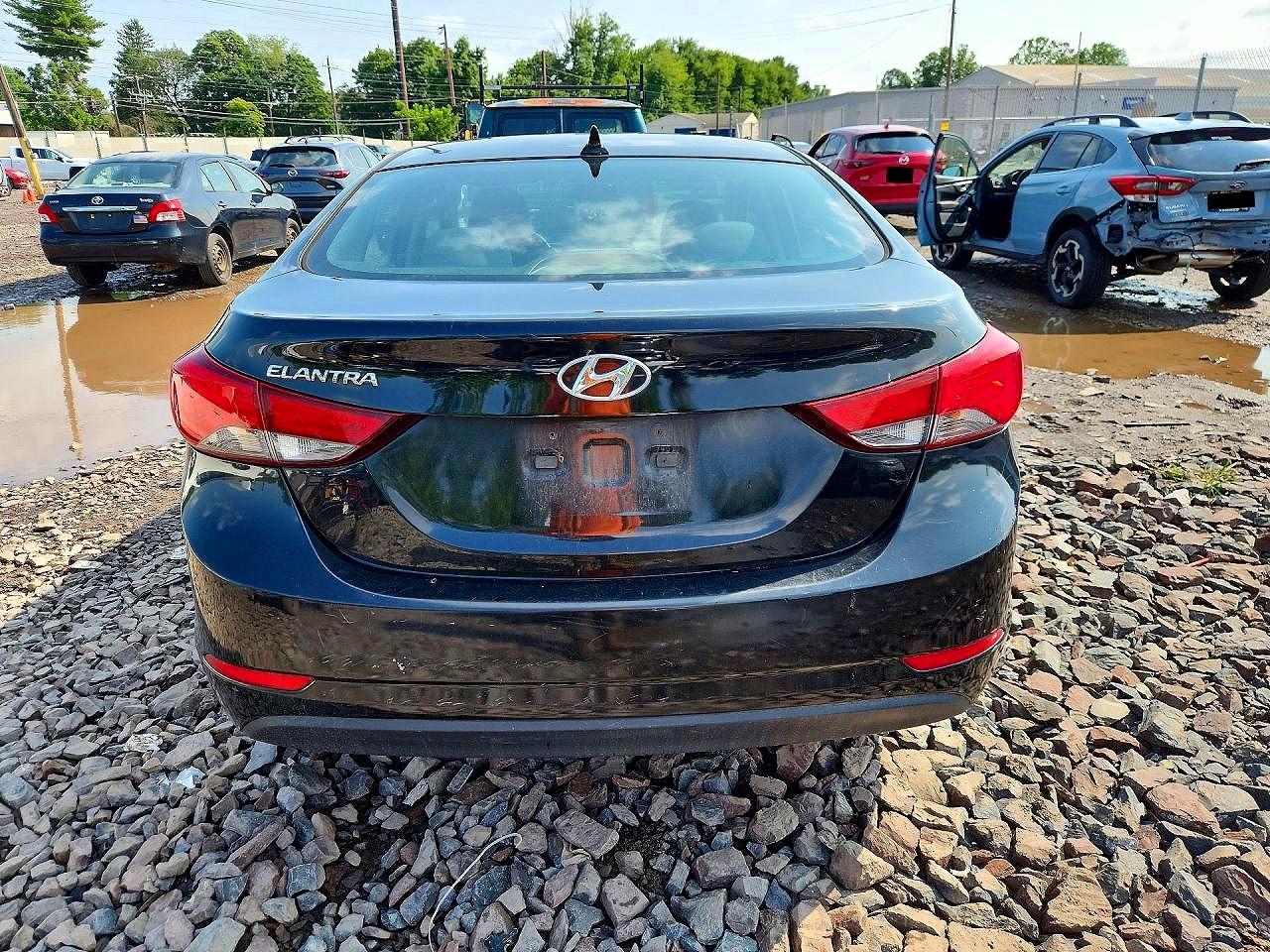 2015 Hyundai Elantra Se Black vin: 5NPDH4AEXFH564486